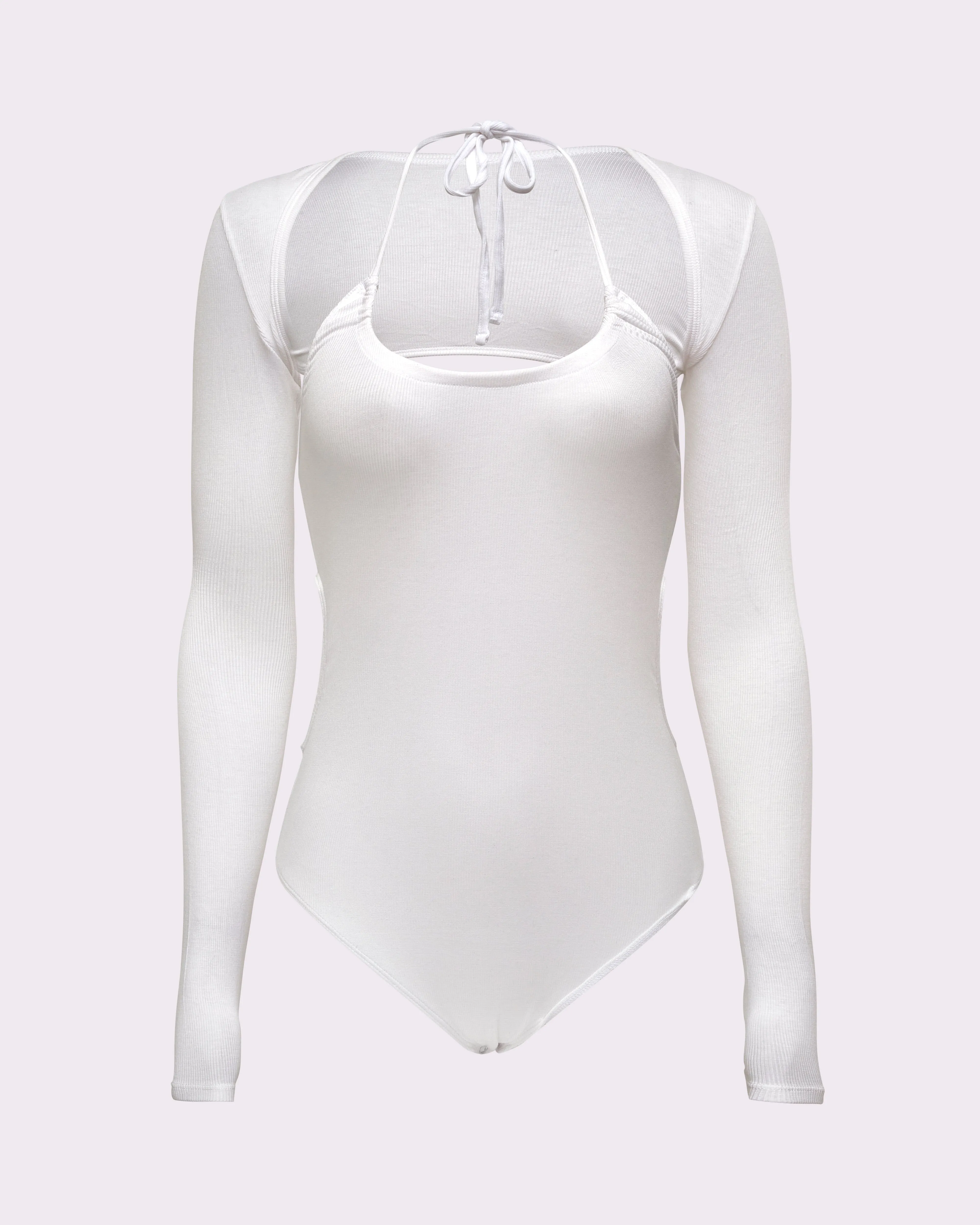 Halter 2-Piece Bodysuit | Lush Rib | Archive ( Glacier) sold by Parade product image thumbnail 5