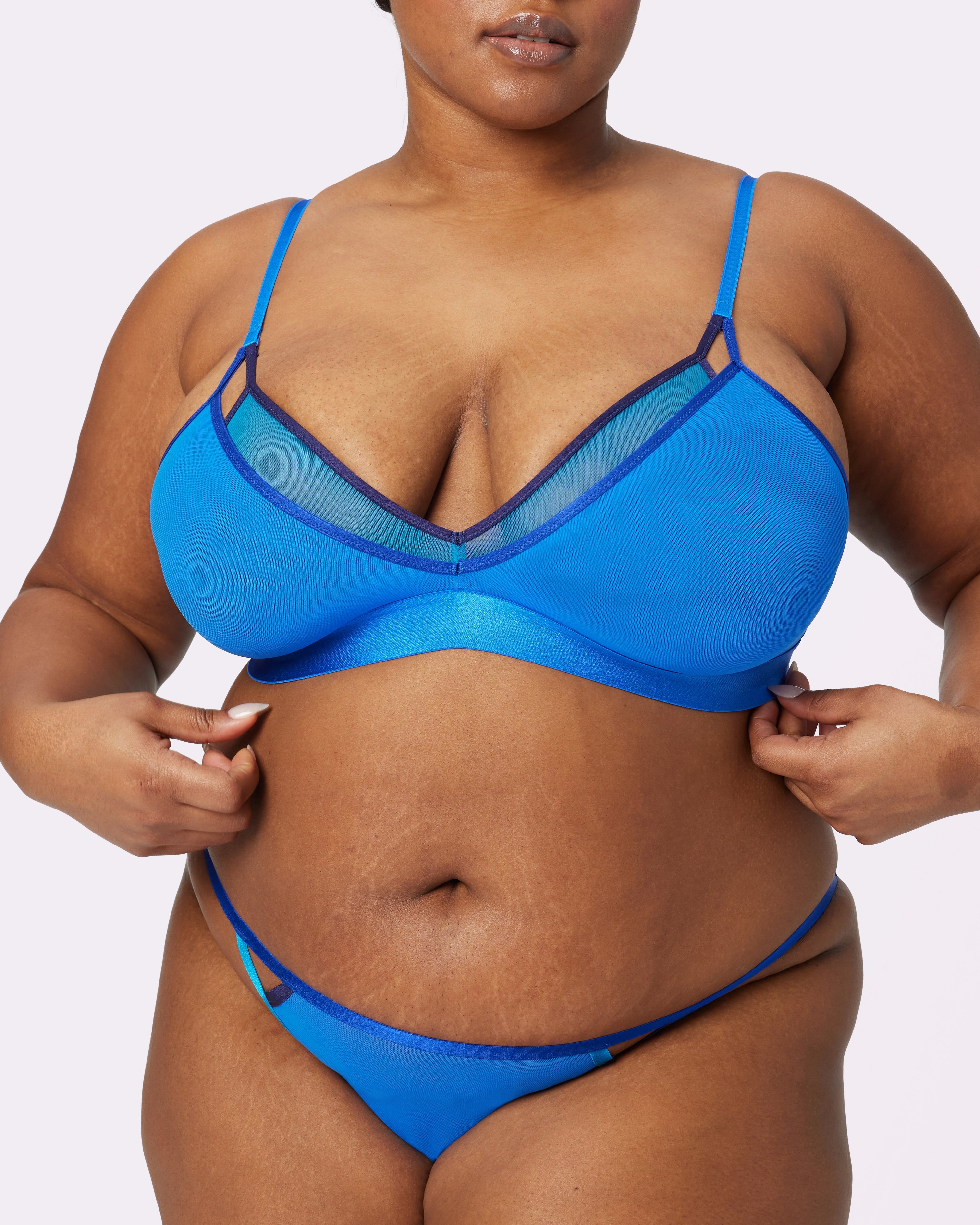 Sexy Layered Mesh Bralette | Silky Mesh | Archive (Blue Moon) sold by Parade