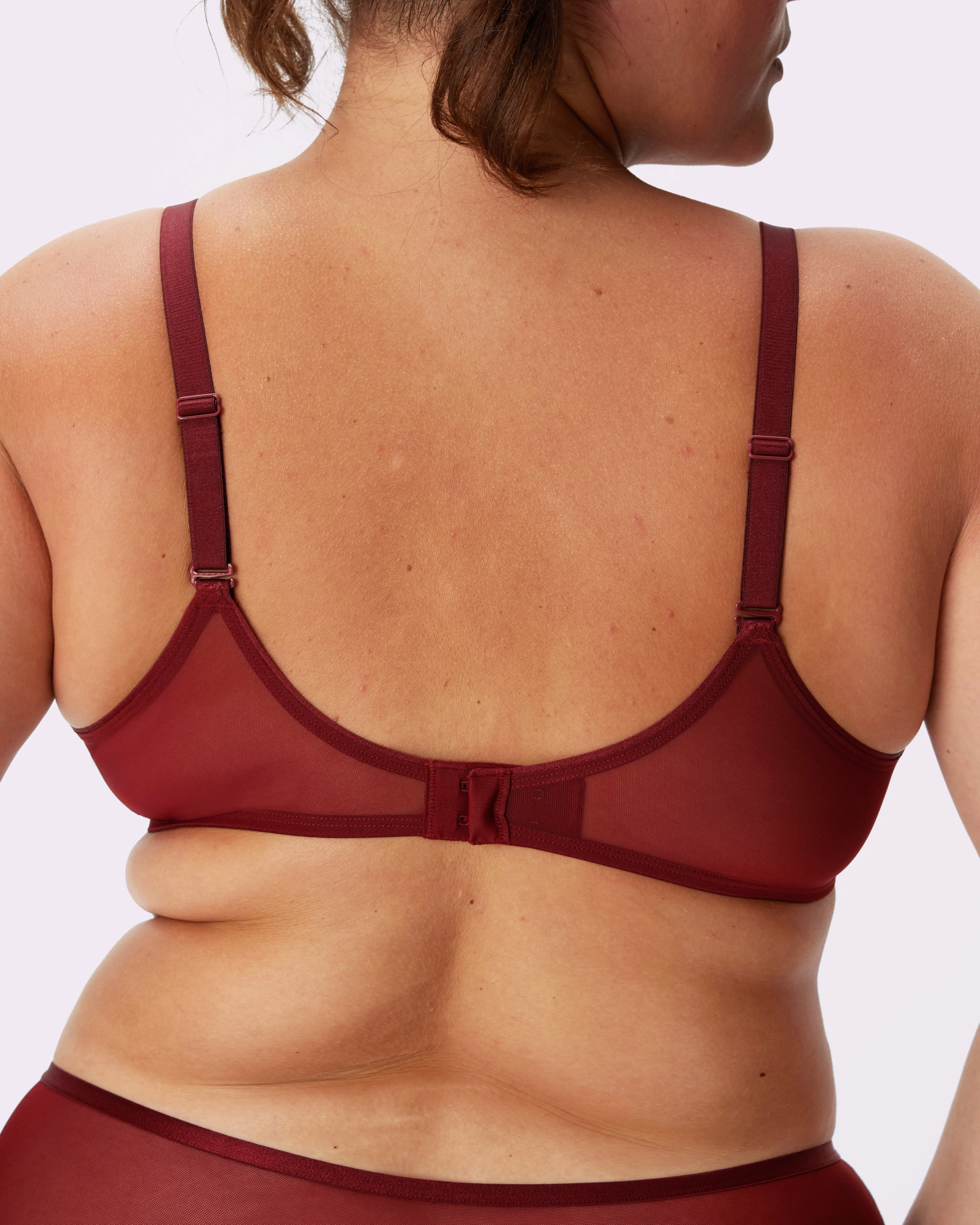 Sheer Comfort Triangle Bra | Silky Mesh | Archive (Twilight) sold by Parade product image thumbnail 2
