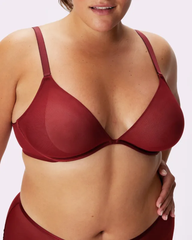 Sheer Comfort Triangle Bra | Silky Mesh | Archive (Twilight) sold by Parade