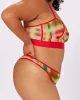 High Cut Thong | Silky Mesh (Tartan Haze) sold by Parade