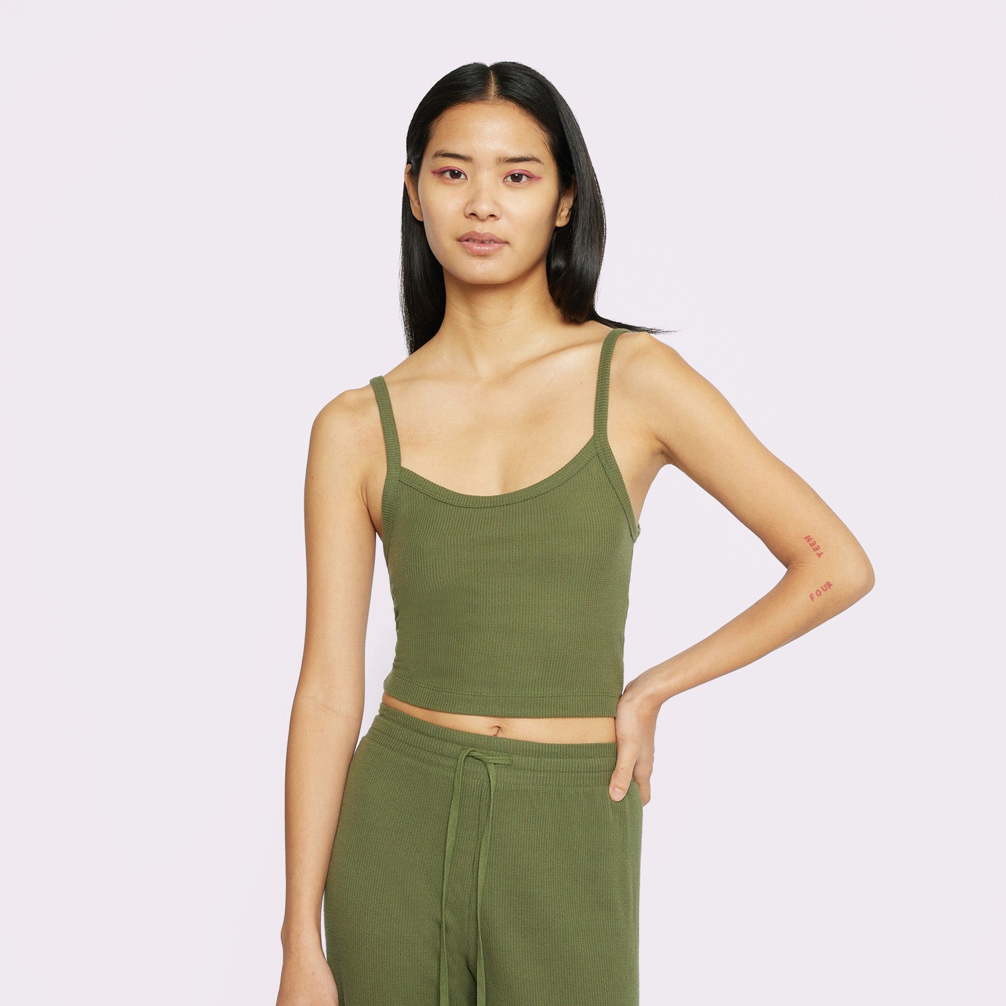 XL Crop Tank | Cozy Waffle | Archive (Crocodile) sold by Parade