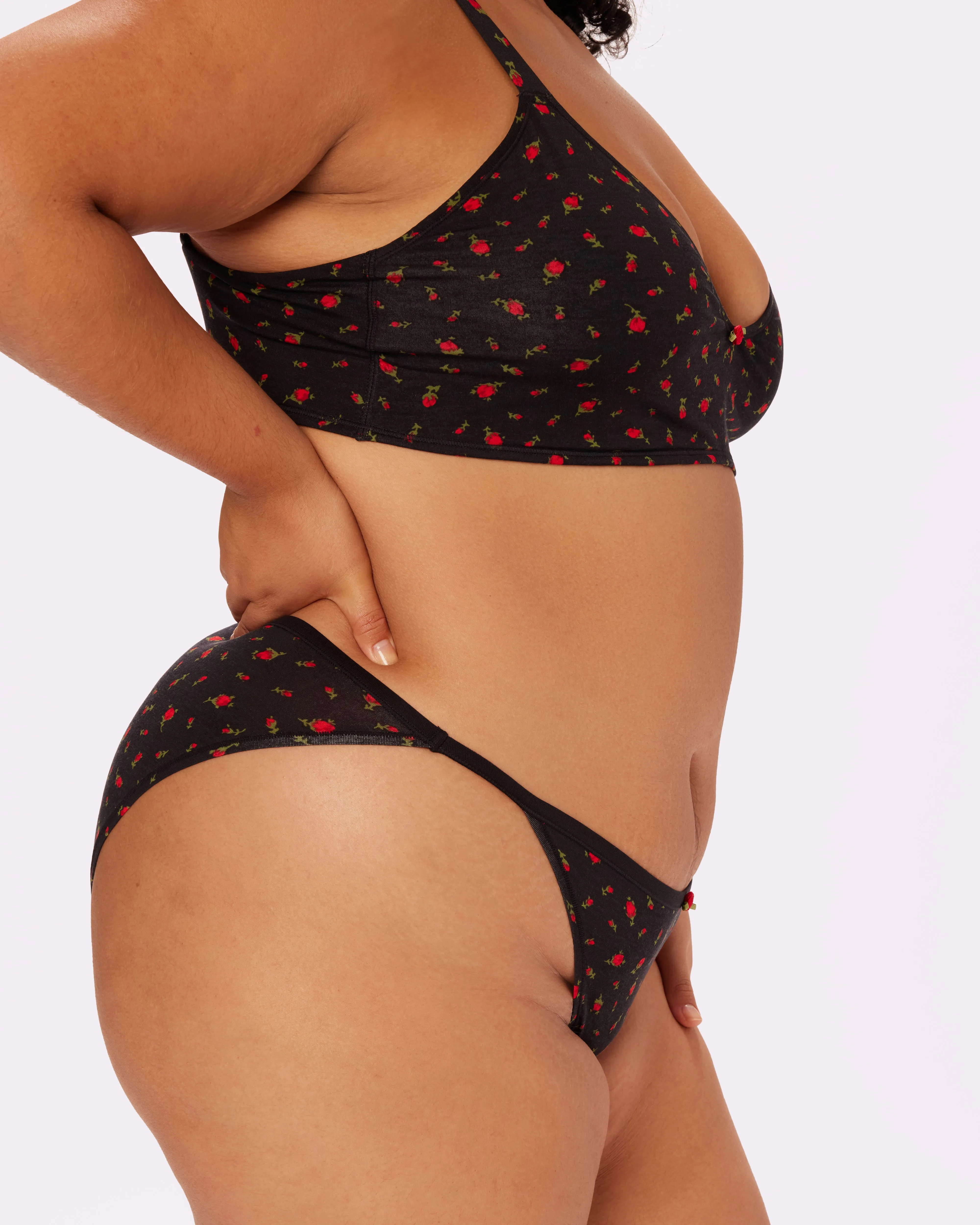 Betsey Johnson Vintage Rosette String Cheeky | New:Cotton (Rosebud) sold by Parade product image thumbnail 4