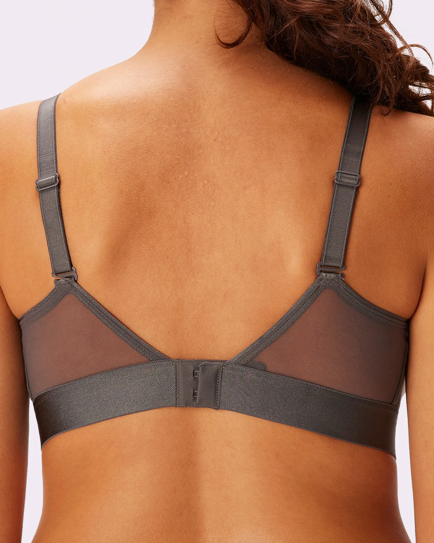 Plunge Bralette | Silky Mesh | Archive (Dark Pearl) sold by Parade product image thumbnail 2