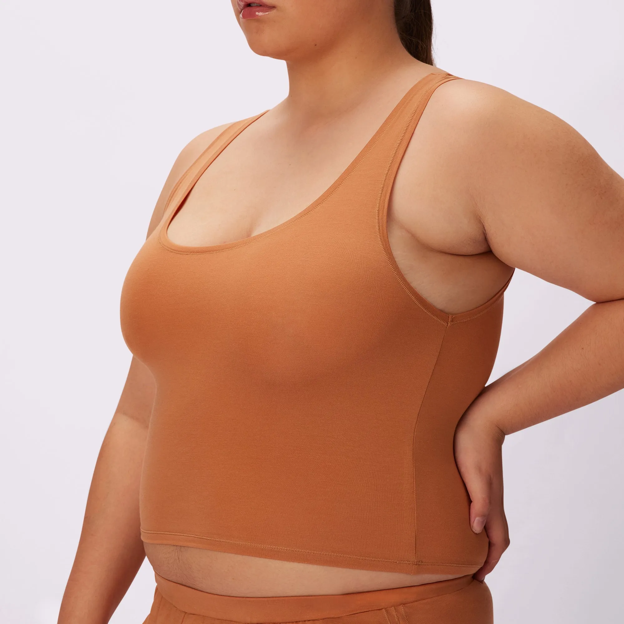 Vintage Essential Scoop Tank | New:Cotton | Archive (Toast) sold by Parade product image thumbnail 2