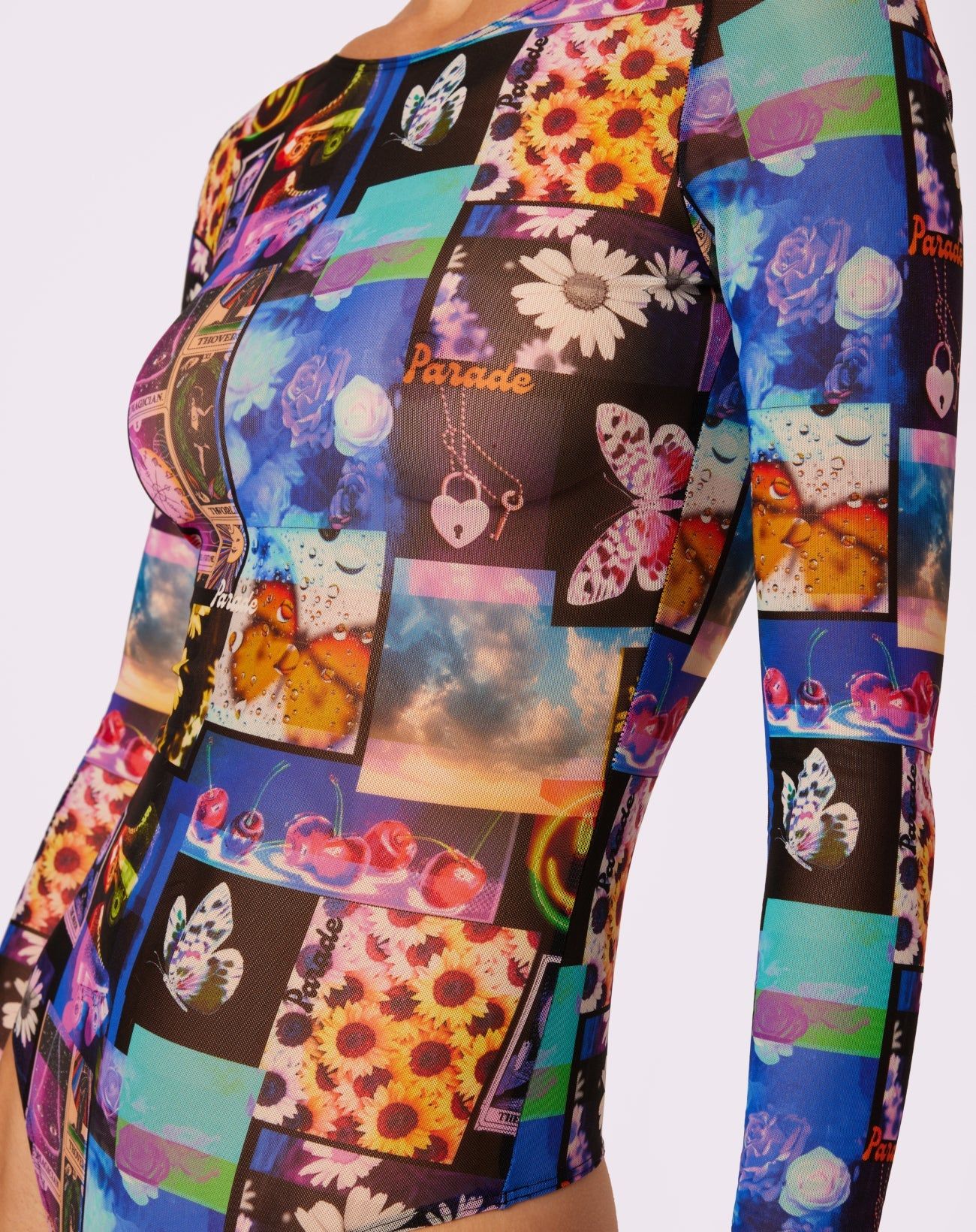 XS Layering Luxe Mesh Bodysuit | Silky Mesh | Archive (Moodboard) sold by Parade product image thumbnail 4