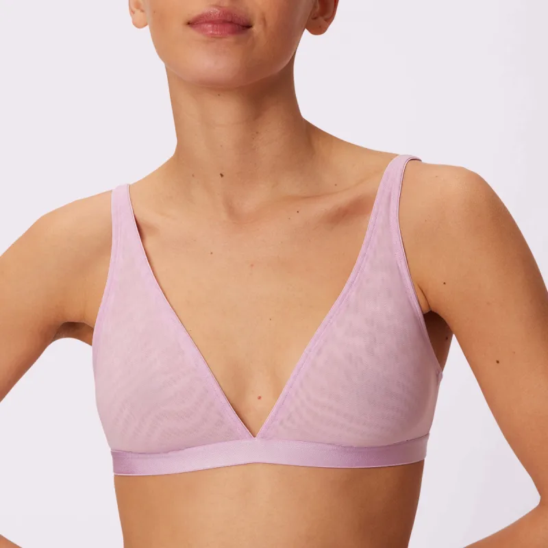 Plunge Bralette | Silky Mesh | Archive (Purple Haze) sold by Parade