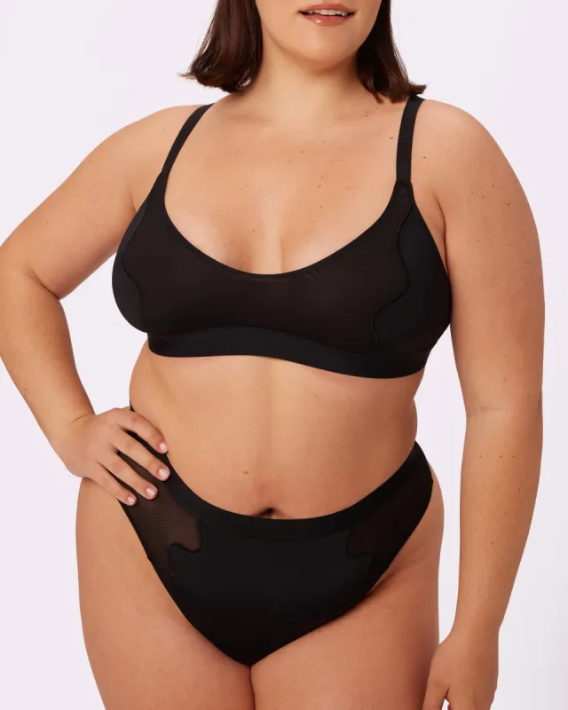 Limited Edition Swirl Plunge Bralette | Ultra-Soft Re:Play | Archive (Eightball) sold by Parade