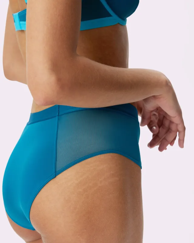 Re:Play High Waisted Brief | Ultra-Soft Re:Play | Archive (Lagoon) sold by Parade