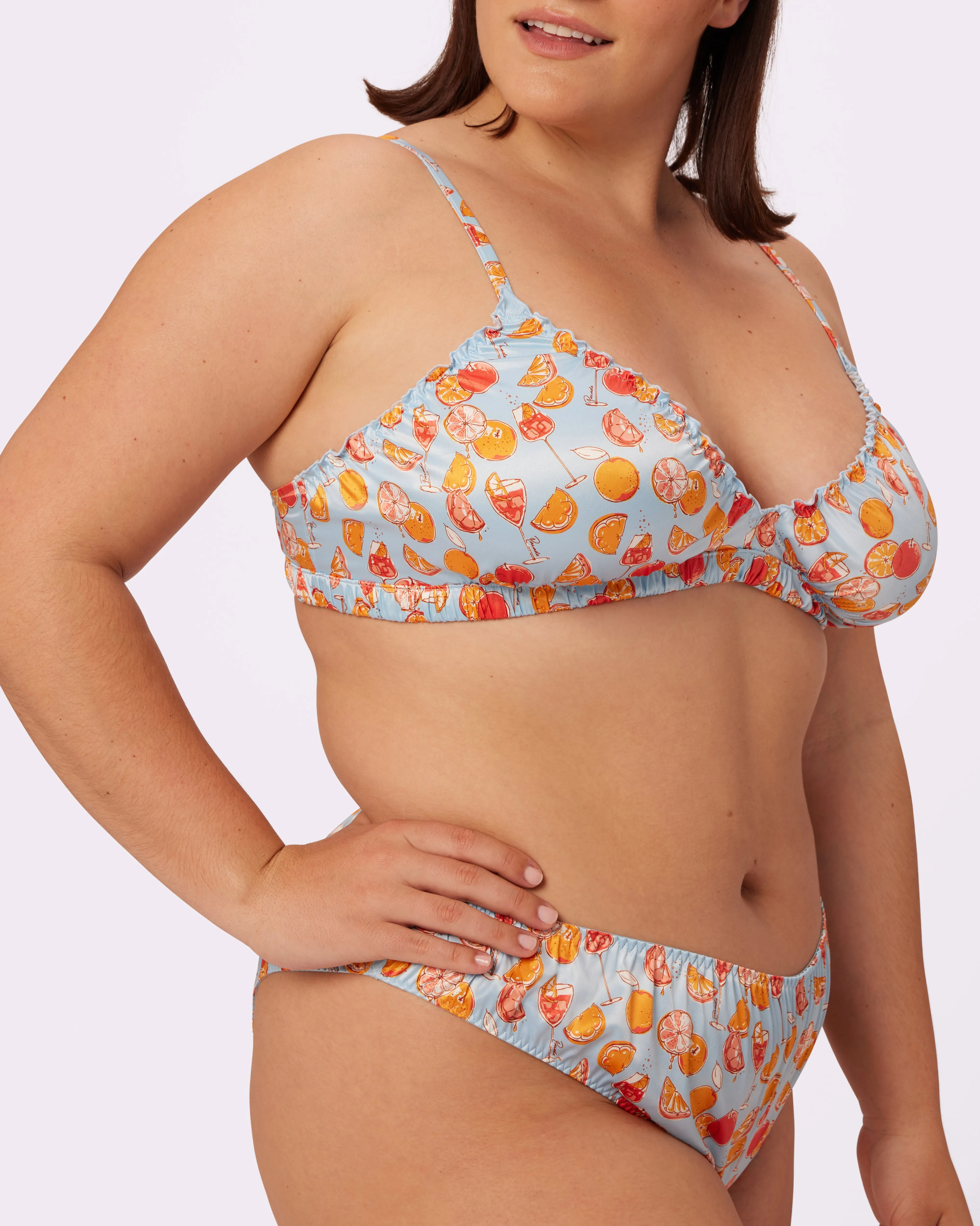 Radiant Flutter Triangle Bralette | Glow Satin | Archive (Spritz) sold by Parade product image thumbnail 2