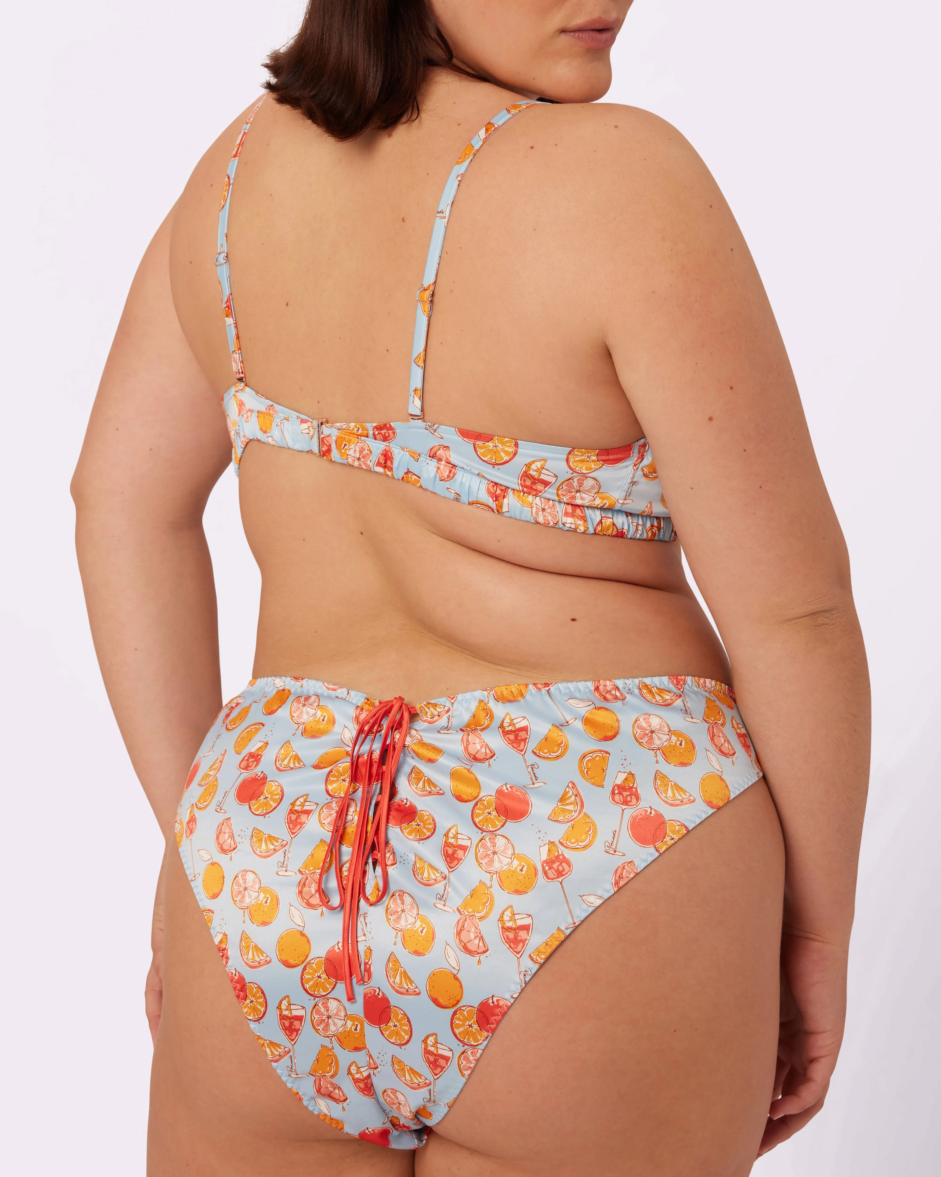 Radiant Flutter Triangle Bralette | Glow Satin | Archive (Spritz) sold by Parade product image thumbnail 3