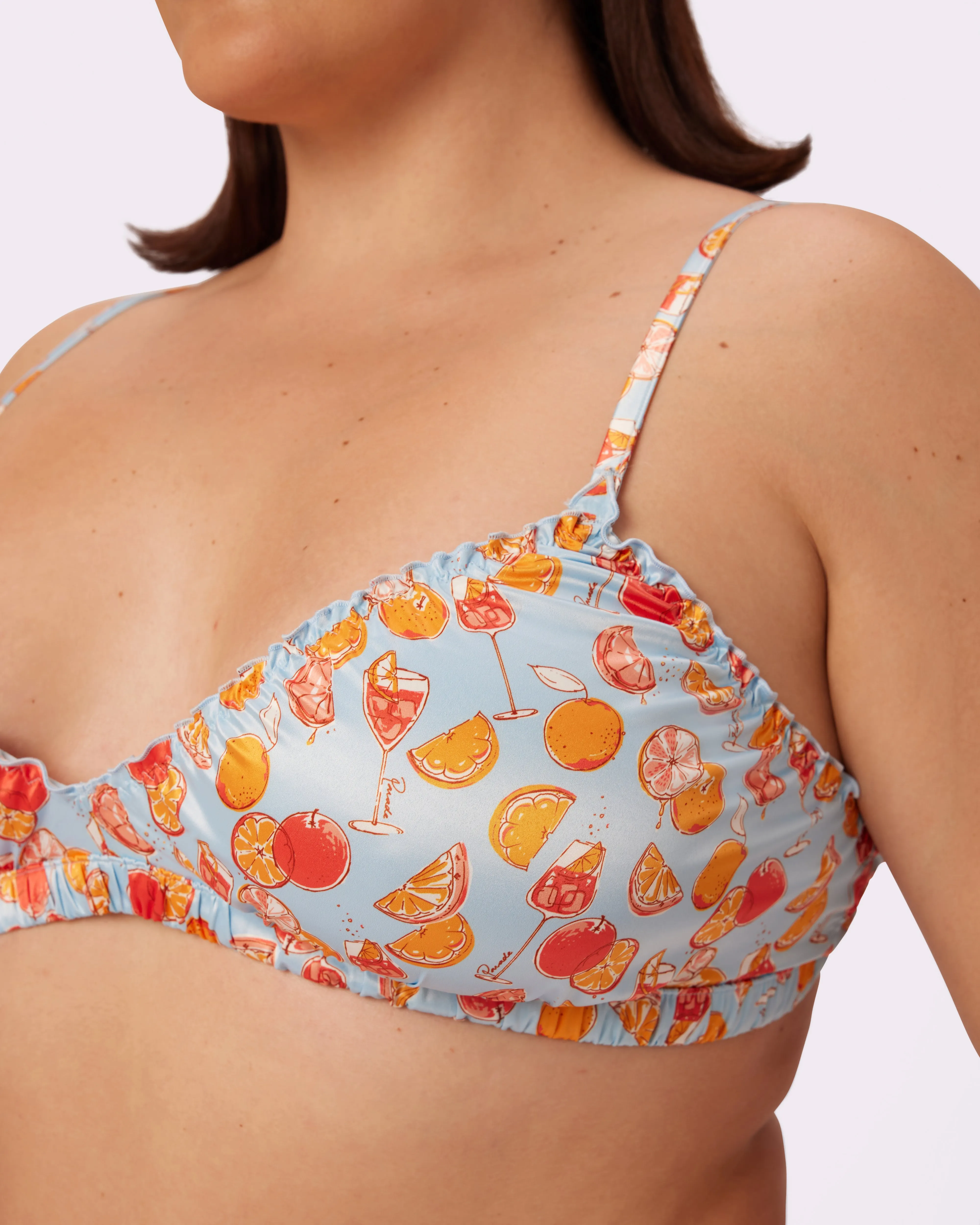 Radiant Flutter Triangle Bralette | Glow Satin | Archive (Spritz) sold by Parade product image thumbnail 4