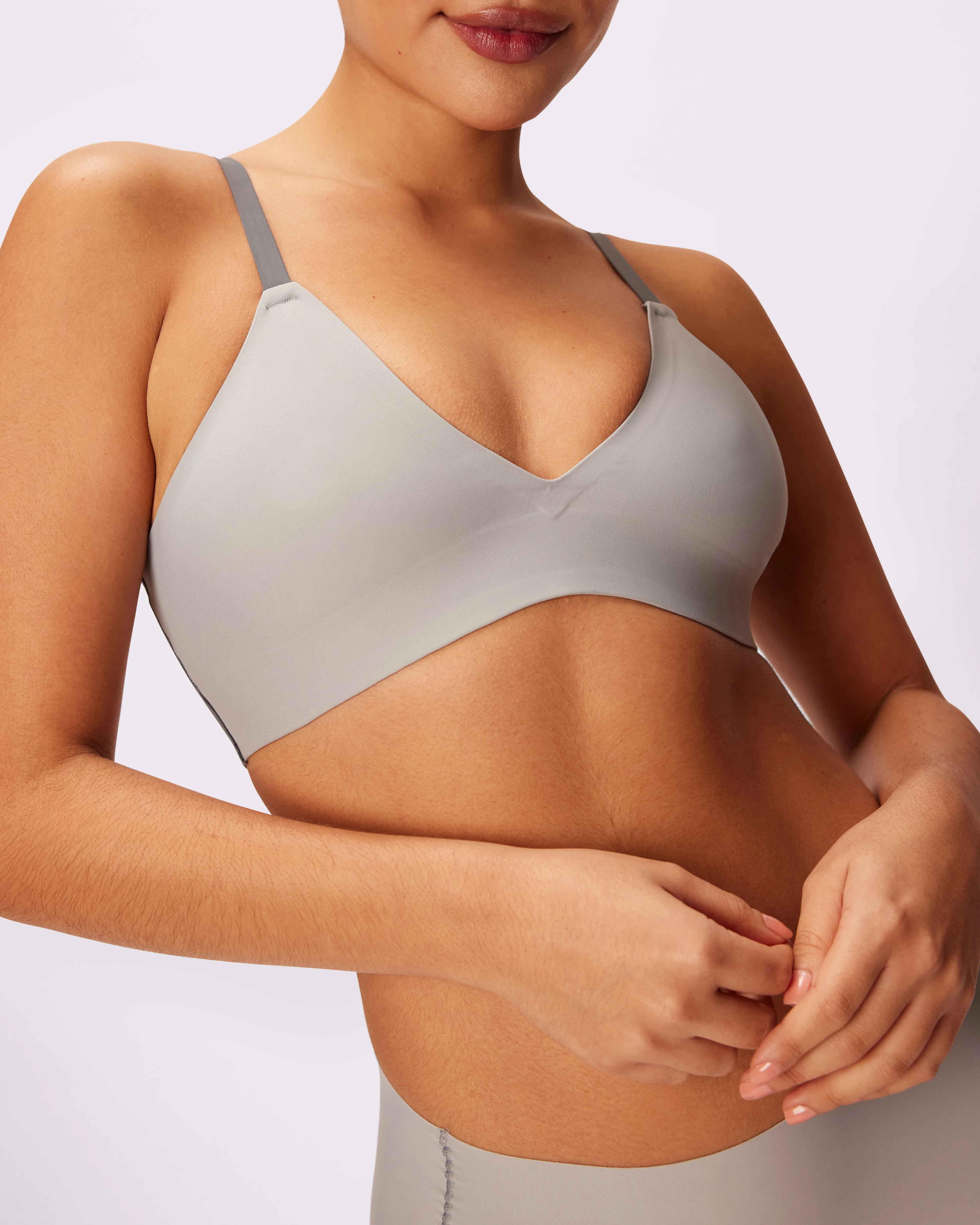 Smooth Lift Triangle Bralette | Seamless Universal | Archive (Storm Cloud) sold by Parade product image thumbnail 3