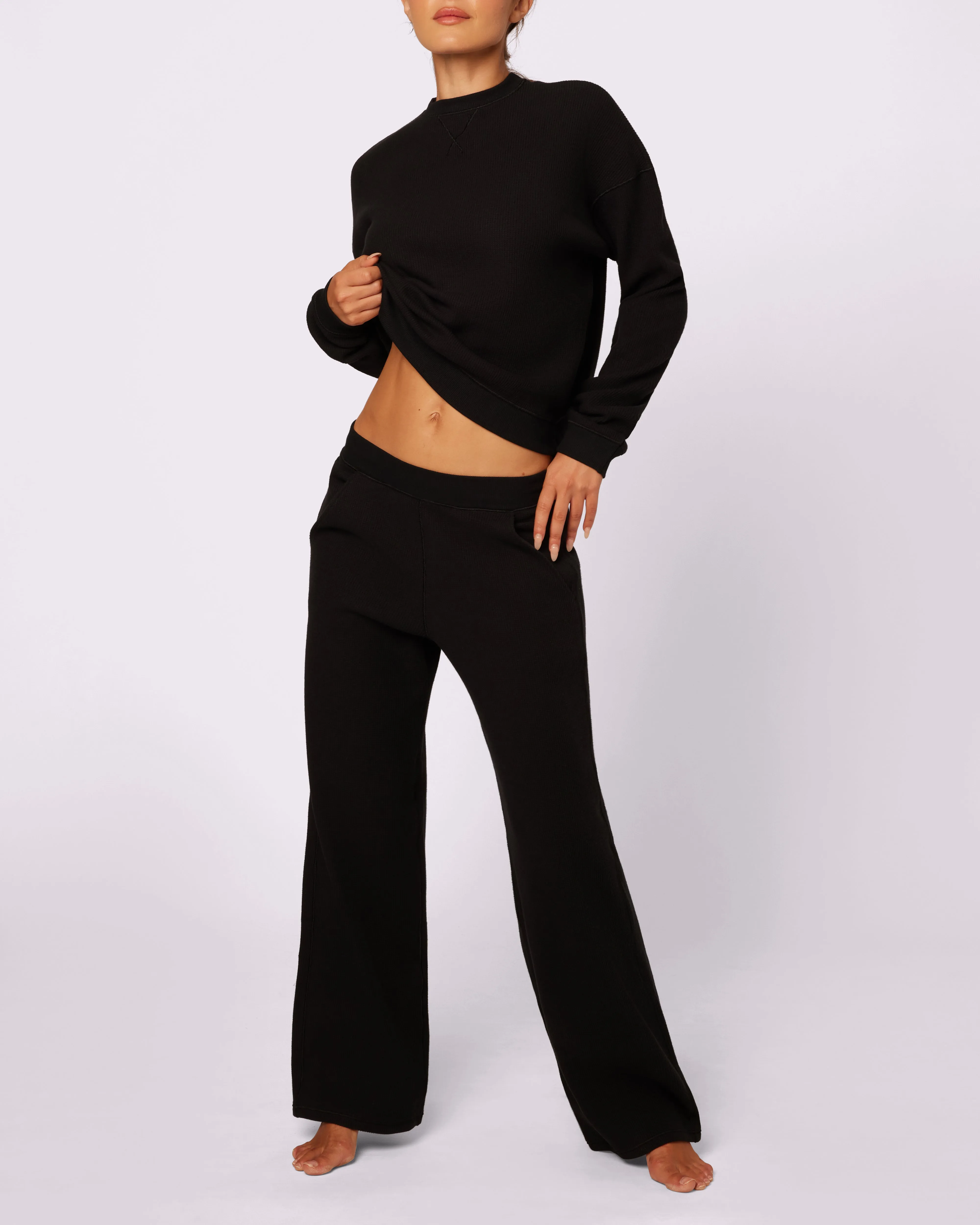 Cozy Casual Wide-Leg Pants | Cozy Waffle | Archive (Eightball) sold by Parade product image thumbnail 4