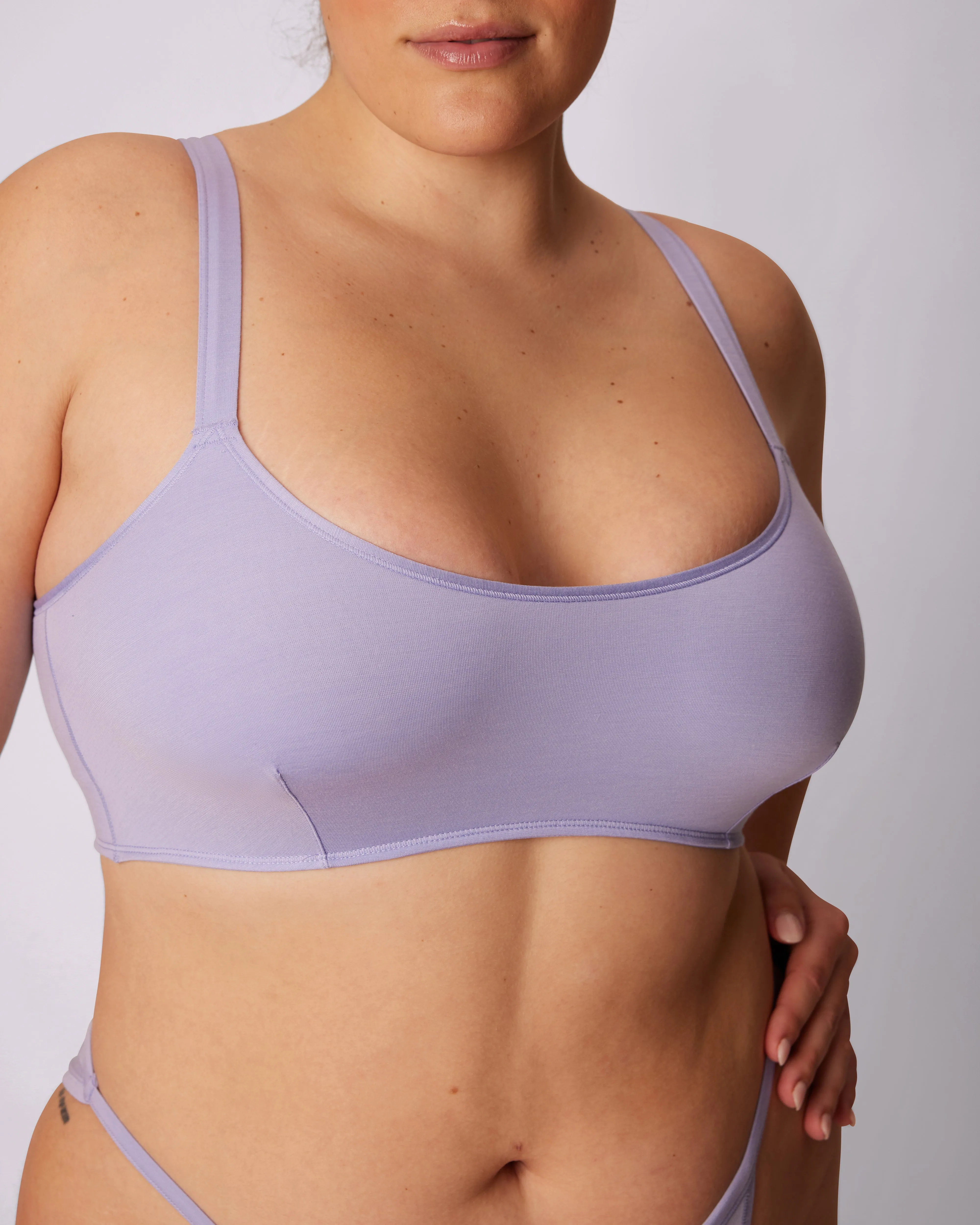 Vintage Soft Scoop Bralette | New:Cotton | Archive (Pixie Dust) sold by Parade product image thumbnail 5