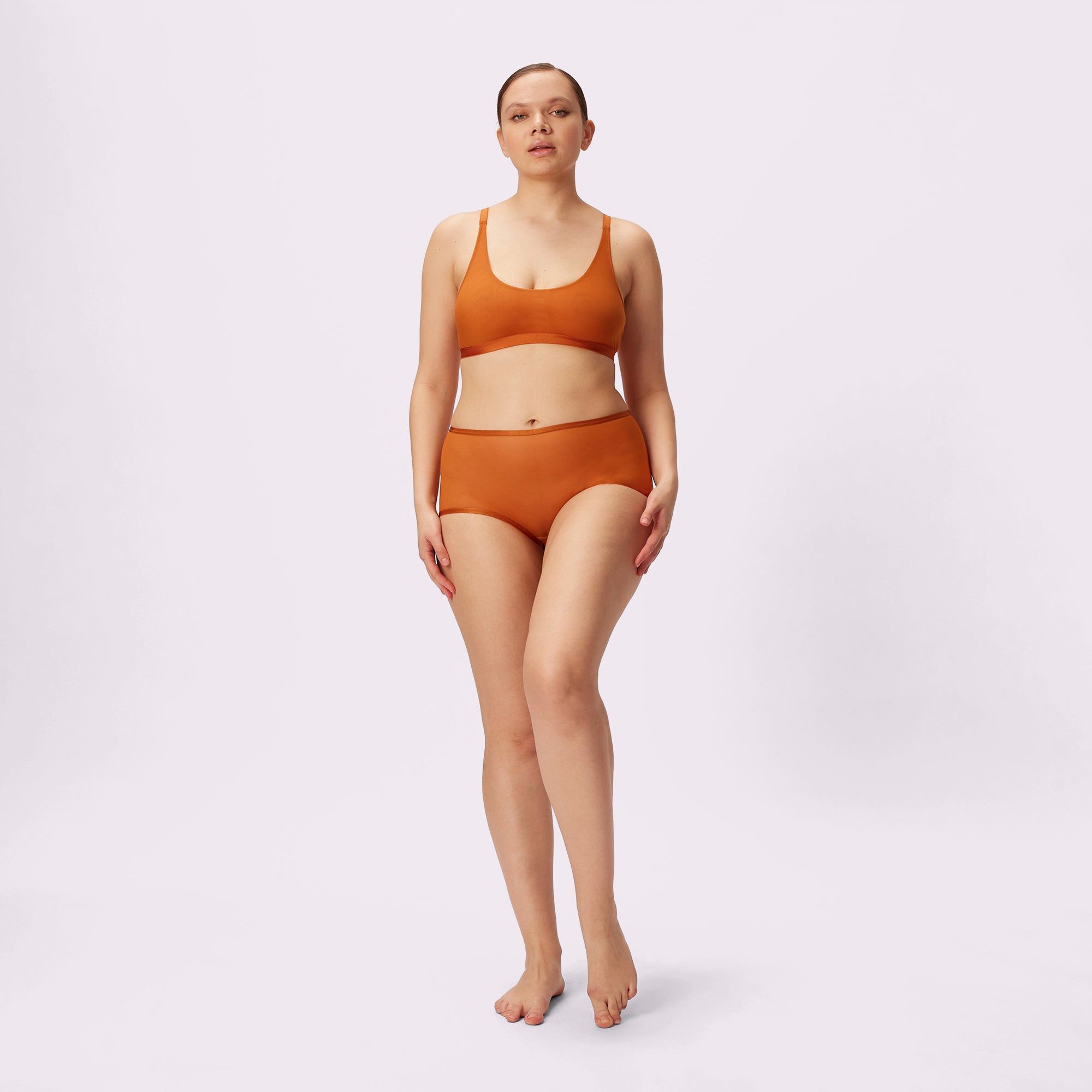 XS High Rise Boyshort | Silky Mesh | Archive (Kombucha) sold by Parade product image thumbnail 2