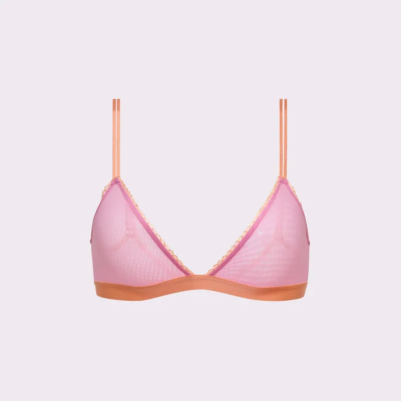 2+ Flirty Lace Touch Triangle Bralette | Silky Mesh | Archive (Day Dream) sold by Parade