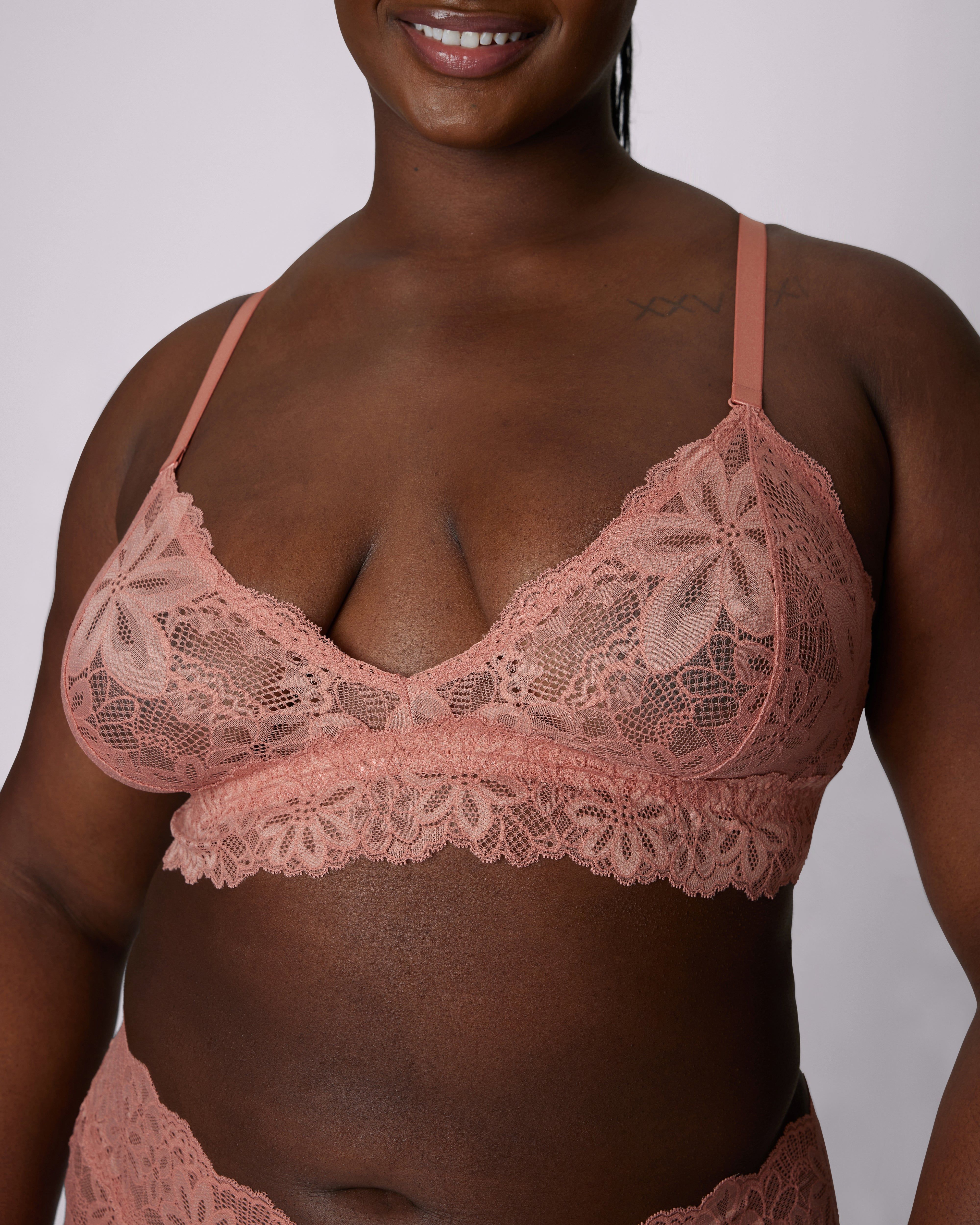 2+ Perfect Lace Triangle Bralette | Soft Lace | Archive (Hot Honey) sold by Parade product image thumbnail 4