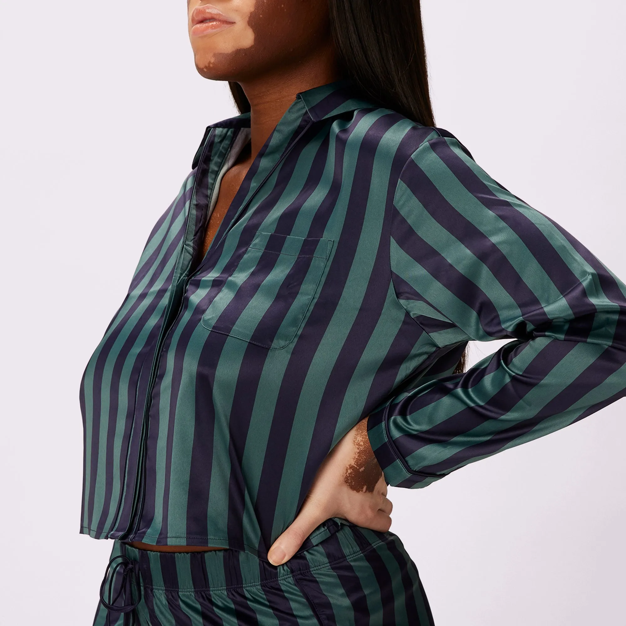 Dream Longsleeve Button Up | Luxe Satin | Archive (Late Night) sold by Parade product image thumbnail 5