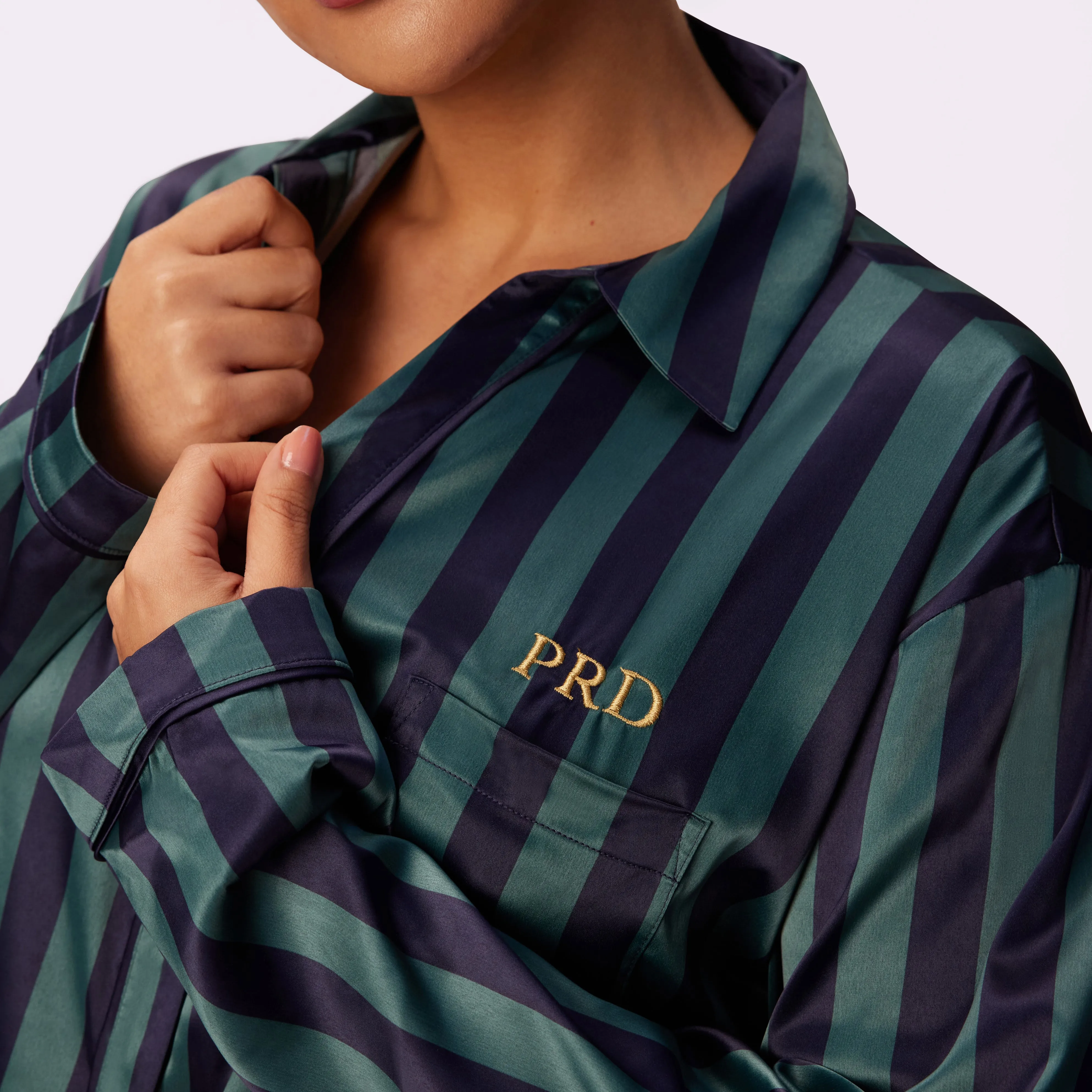 Dream Longsleeve Button Up | Luxe Satin | Archive (Late Night) sold by Parade