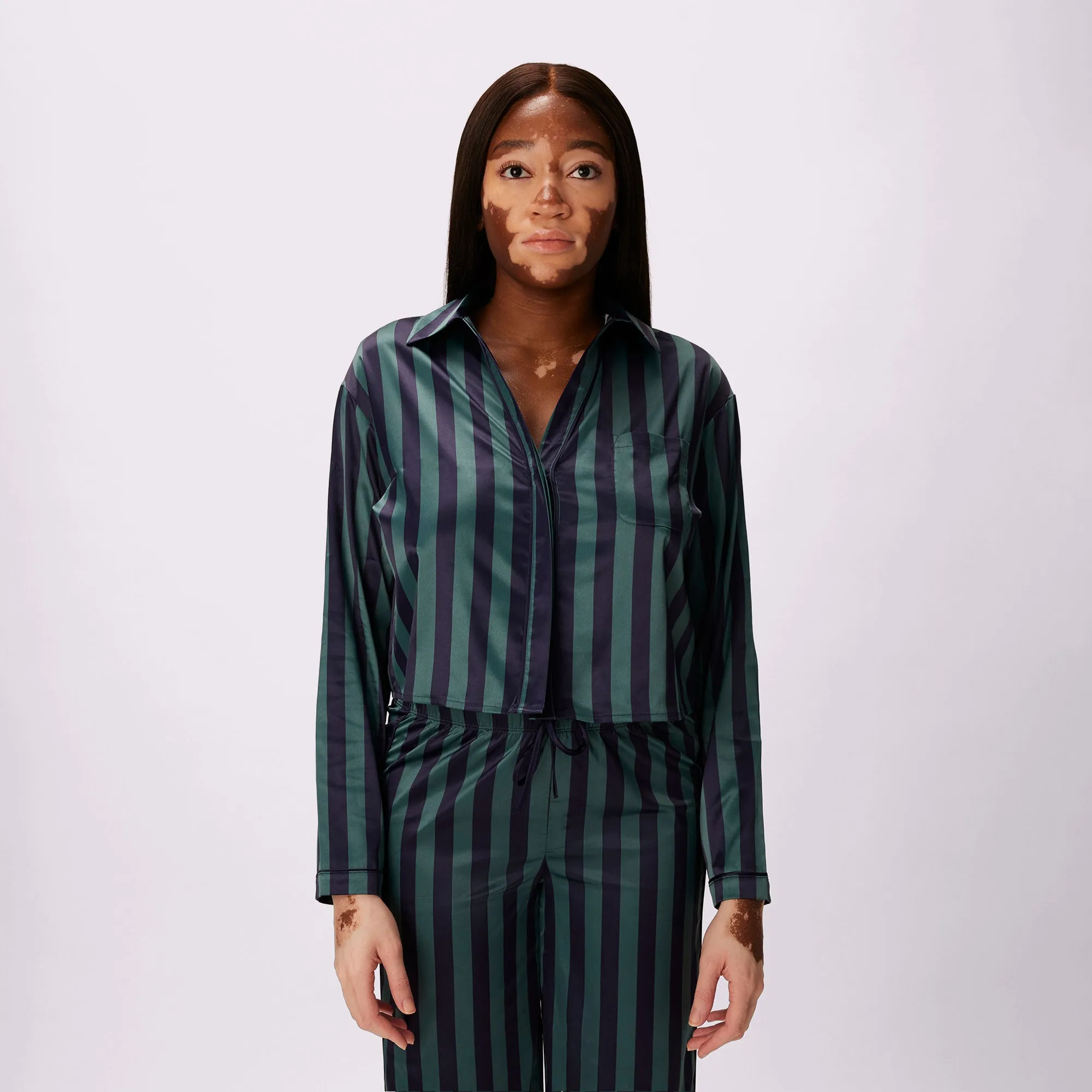 Dream Longsleeve Button Up | Luxe Satin | Archive (Late Night) sold by Parade product image thumbnail 3