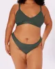 High Cut Thong | Silky Mesh (Jade) sold by Parade