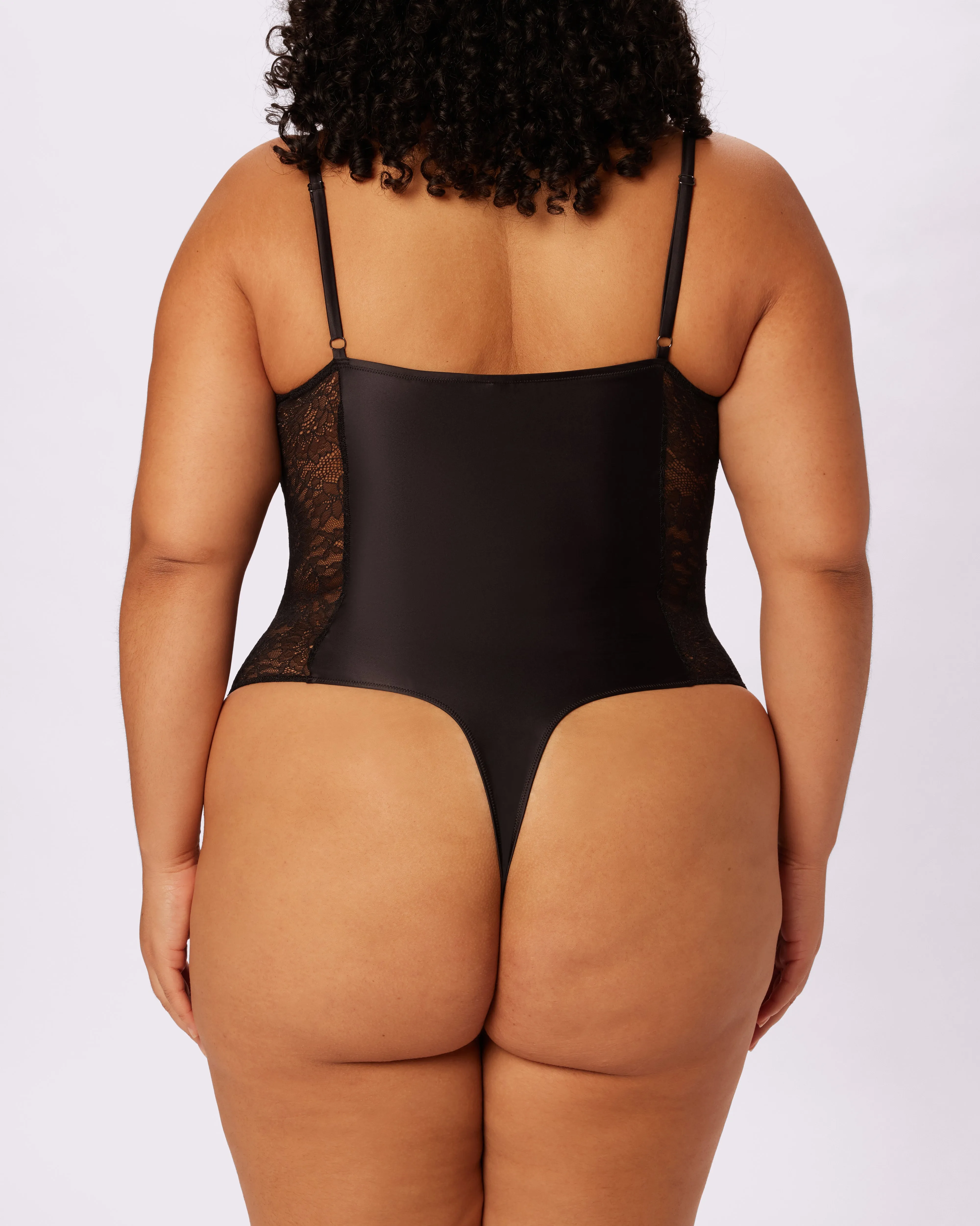 Luminous Contour Demi Bodysuit | Glow Satin | Archive (Eightball) sold by Parade product image thumbnail 3