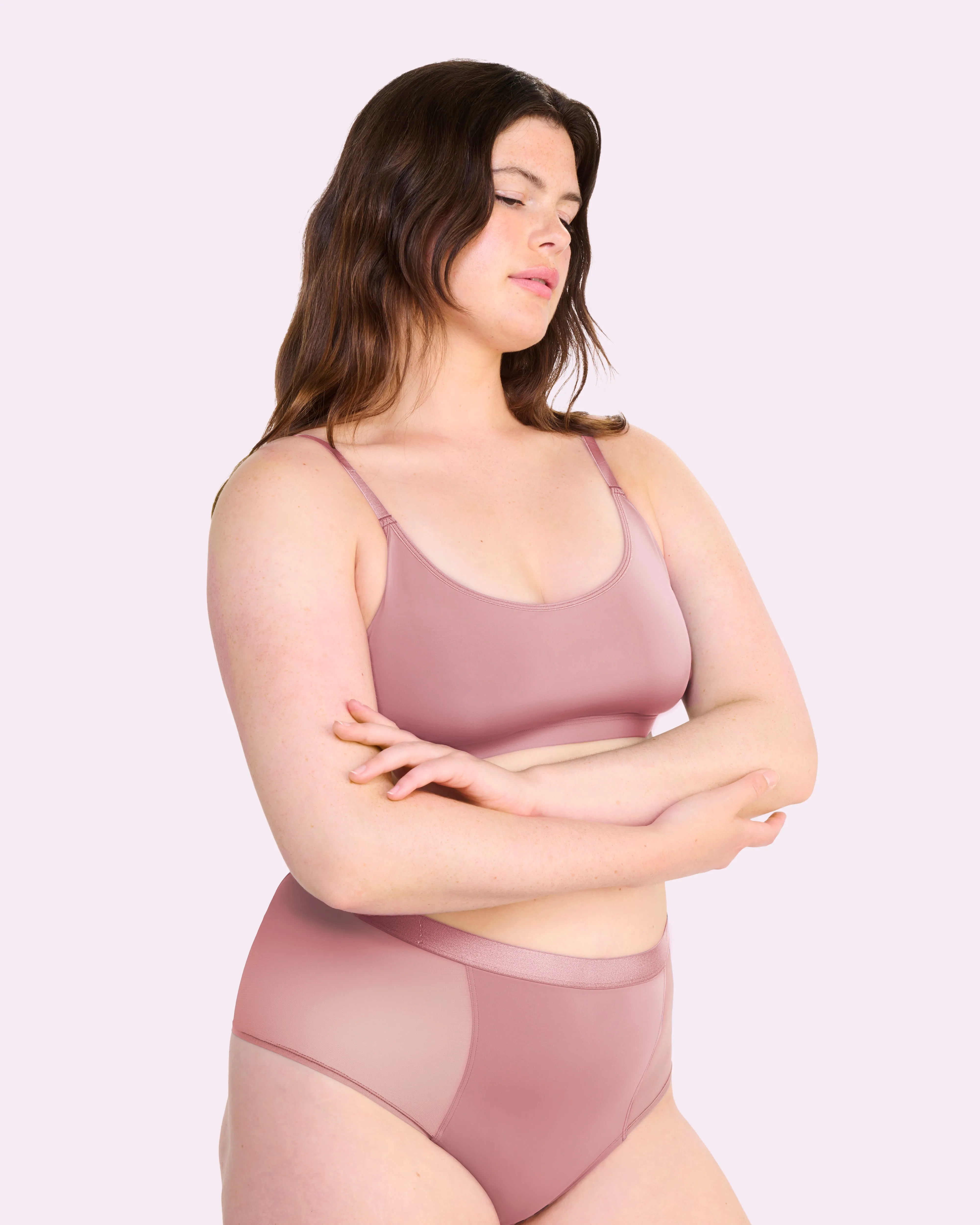 Re:Play New Scoop Bralette | Ultra-Soft Re:Play (Premium Plum) sold by Parade product image thumbnail 4