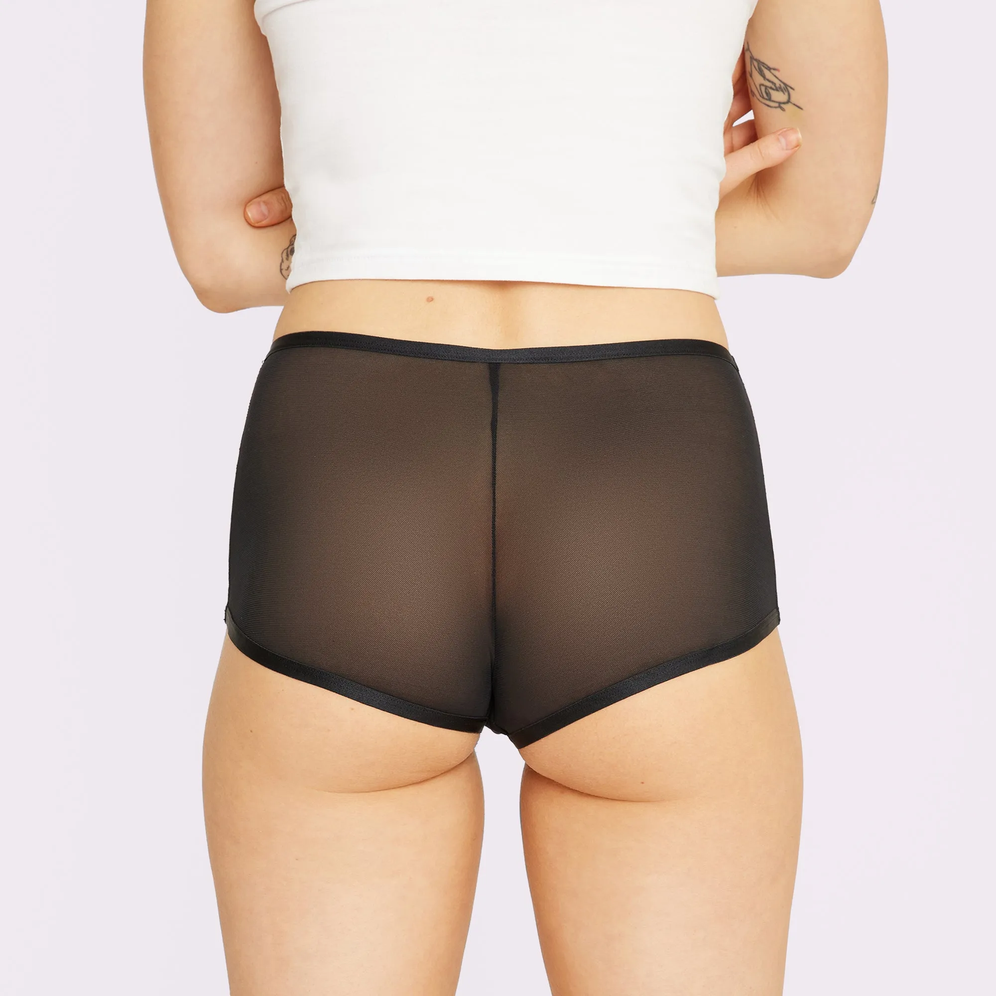 High Rise Boyshort | Silky Mesh (Eightball) sold by Parade product image thumbnail 2