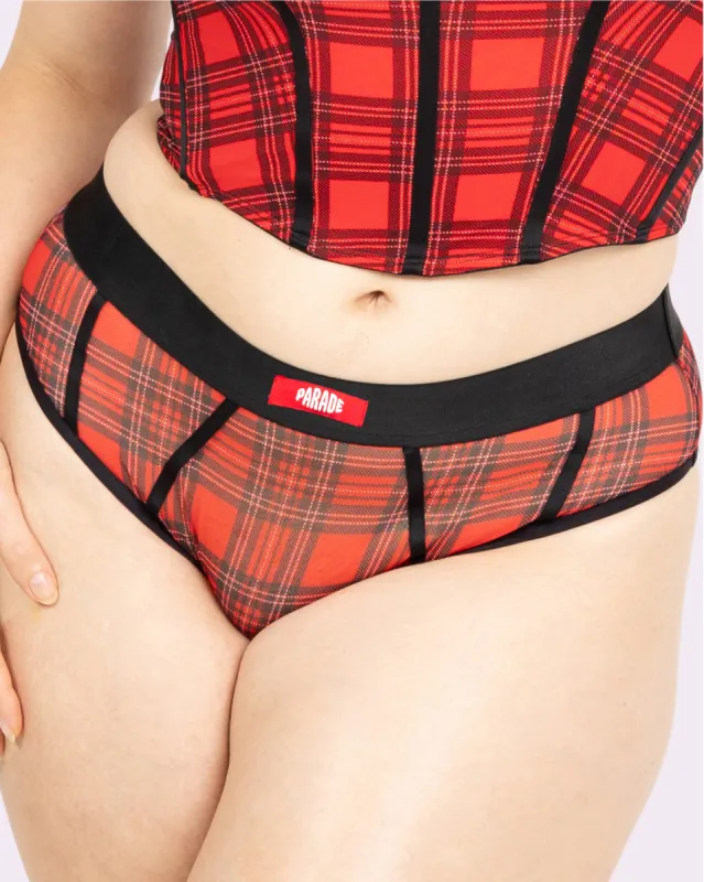 Silky Mesh Sheer Cheeky | Silky Mesh | Archive (Tartan Plaid) sold by Parade