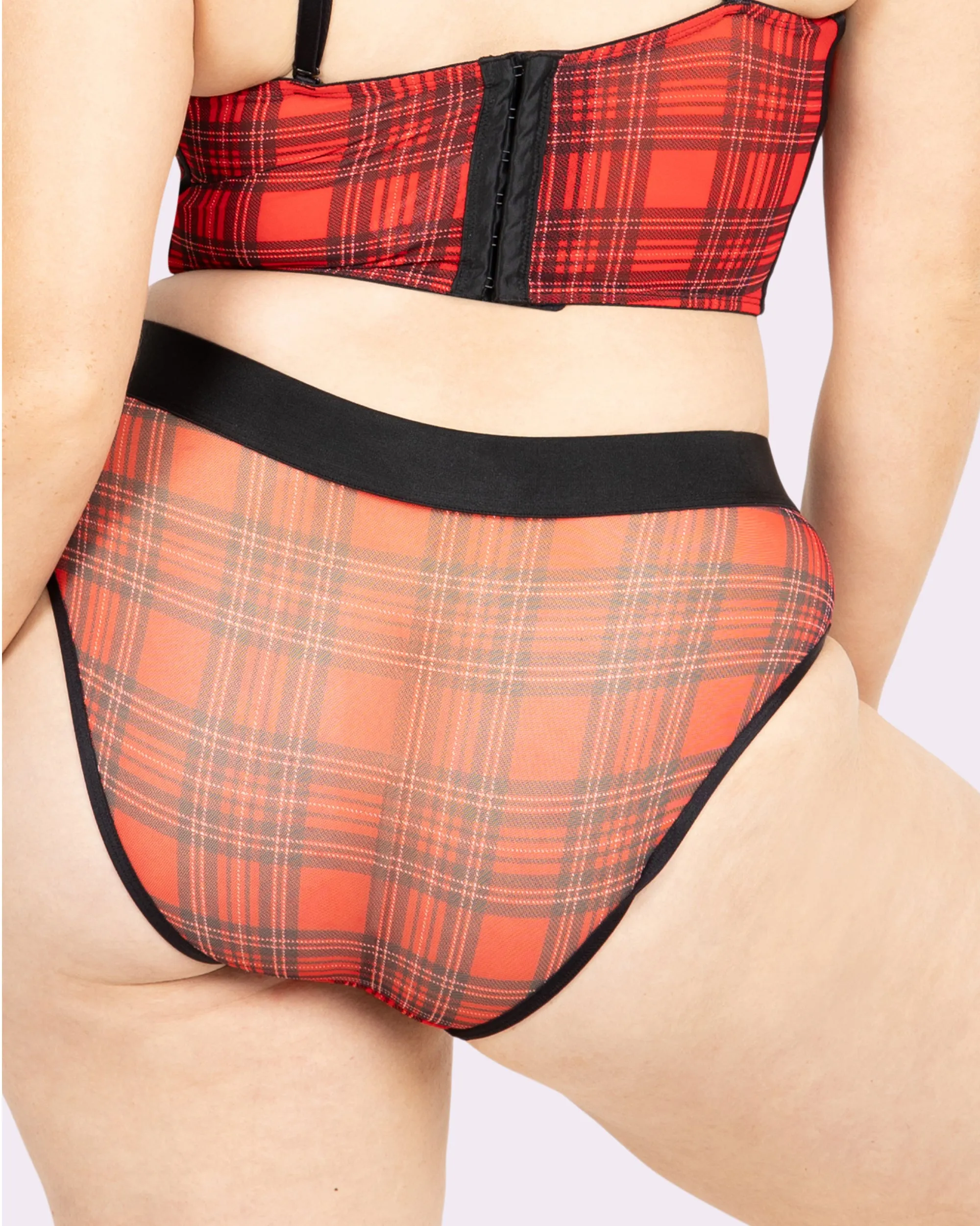 Silky Mesh Sheer Cheeky | Silky Mesh | Archive (Tartan Plaid) sold by Parade product image thumbnail 3