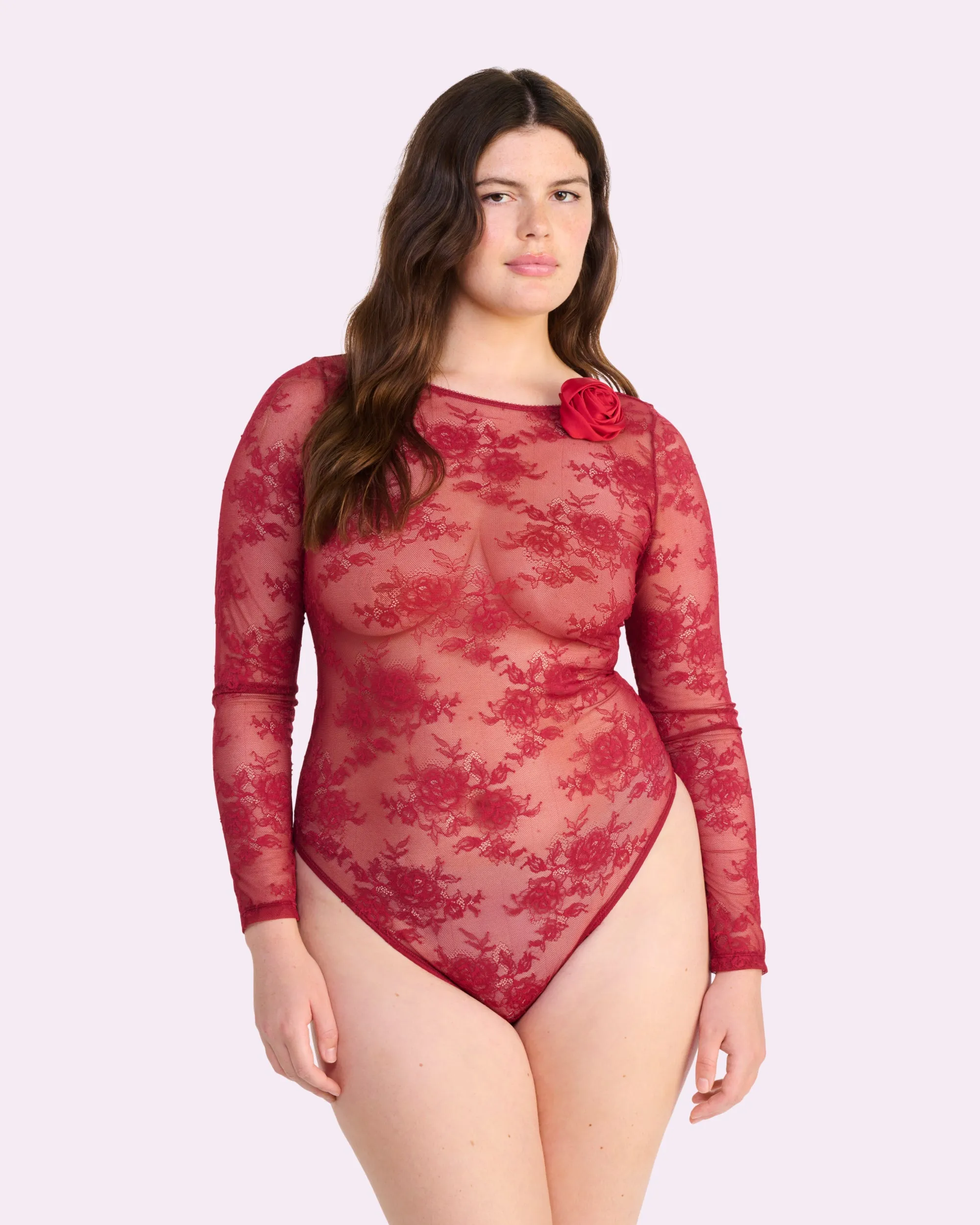 That Lace Long Sleeve Bodysuit | That Lace (Vampire Kiss) sold by Parade product image thumbnail 4