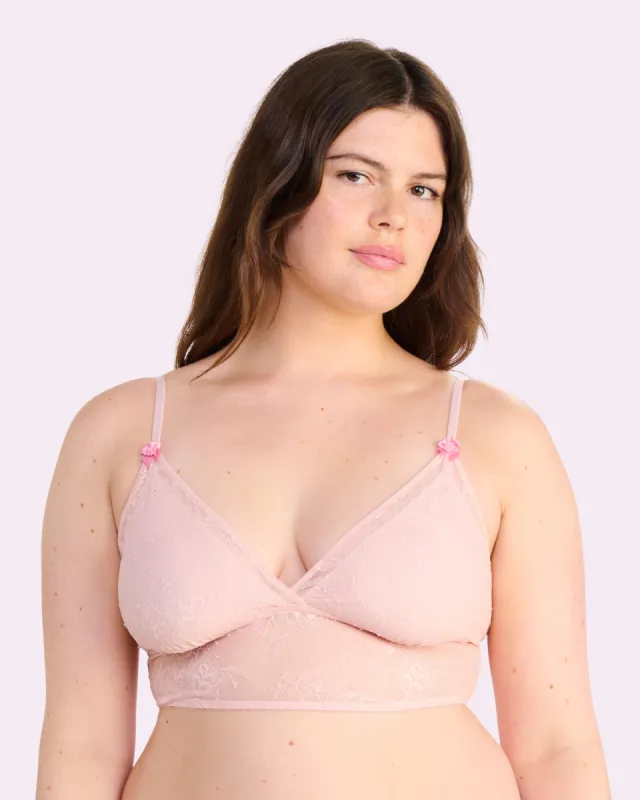 That Lace Longline Bralette | That Lace (Blushing Rose) sold by Parade