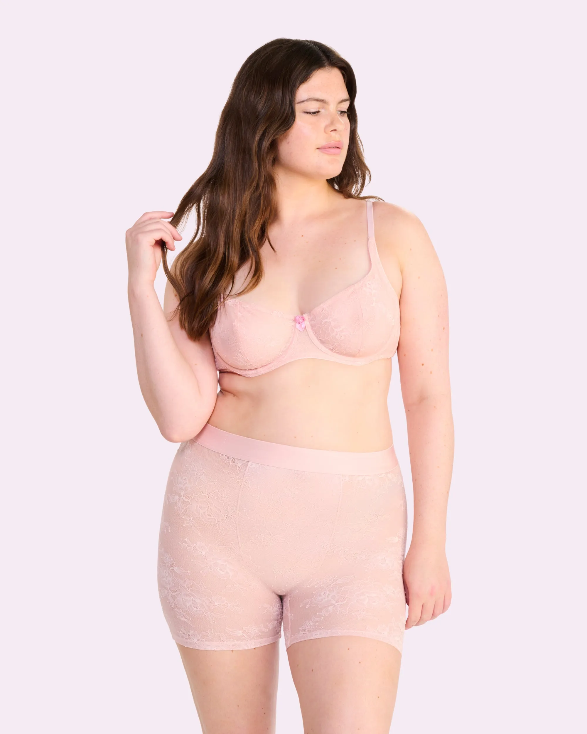 That Lace Unlined Balconette Bra | That Lace (Blushing Rose) sold by Parade product image thumbnail 4