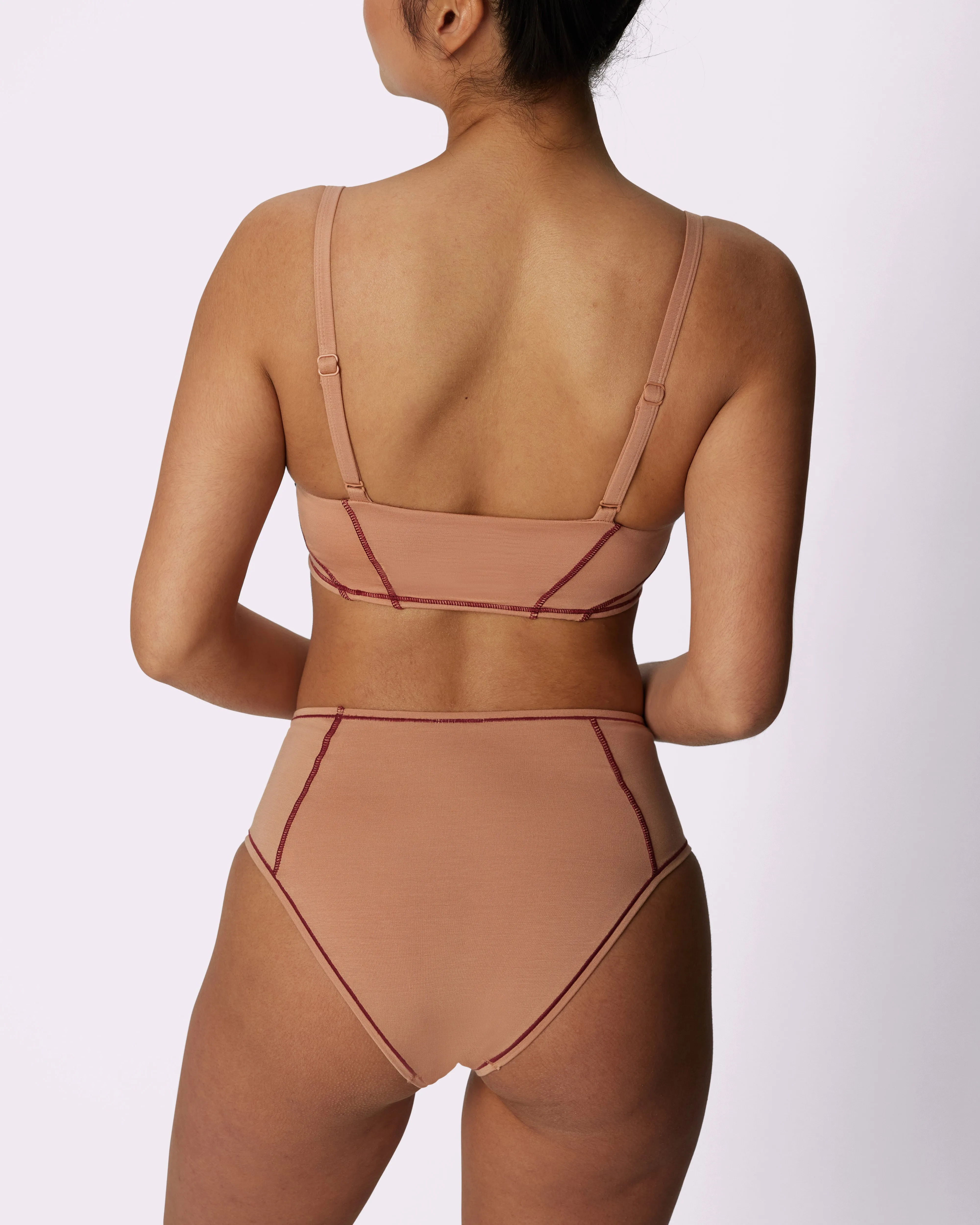 Vintage High Rise Brief | New:Cotton (Peach Fuzz Pop) sold by Parade product image thumbnail 2