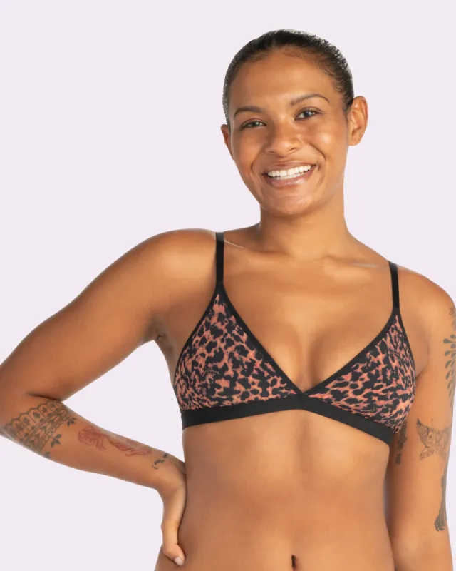 Re:Play New Triangle Bralette | Ultra-Soft Re:Play (Parade Leopard) sold by Parade