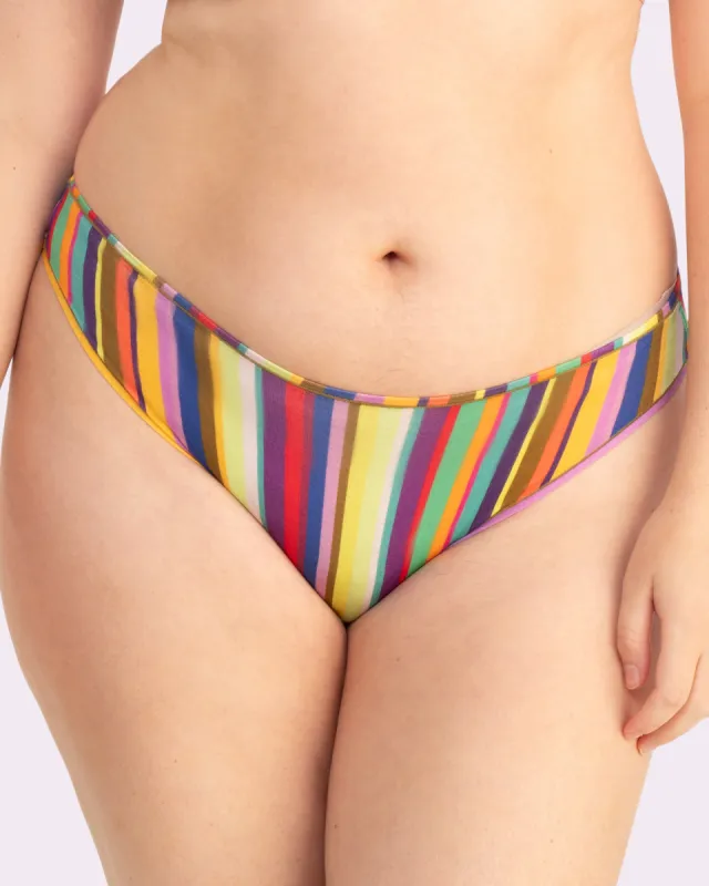 Vintage High Cut Cheeky | New:Cotton (Mira Stripe) sold by Parade