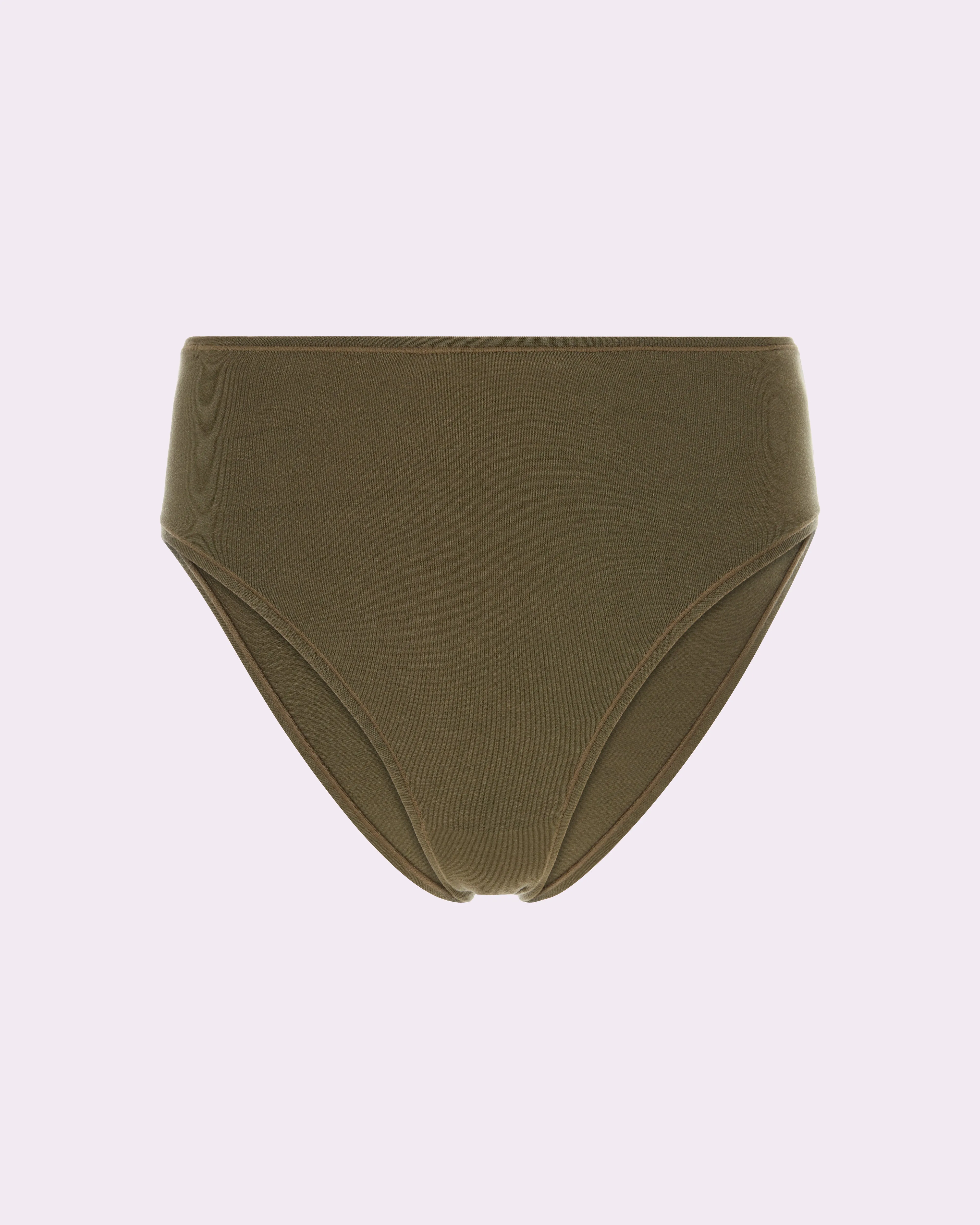 Vintage High Rise Brief | New:Cotton (Olive Night) sold by Parade