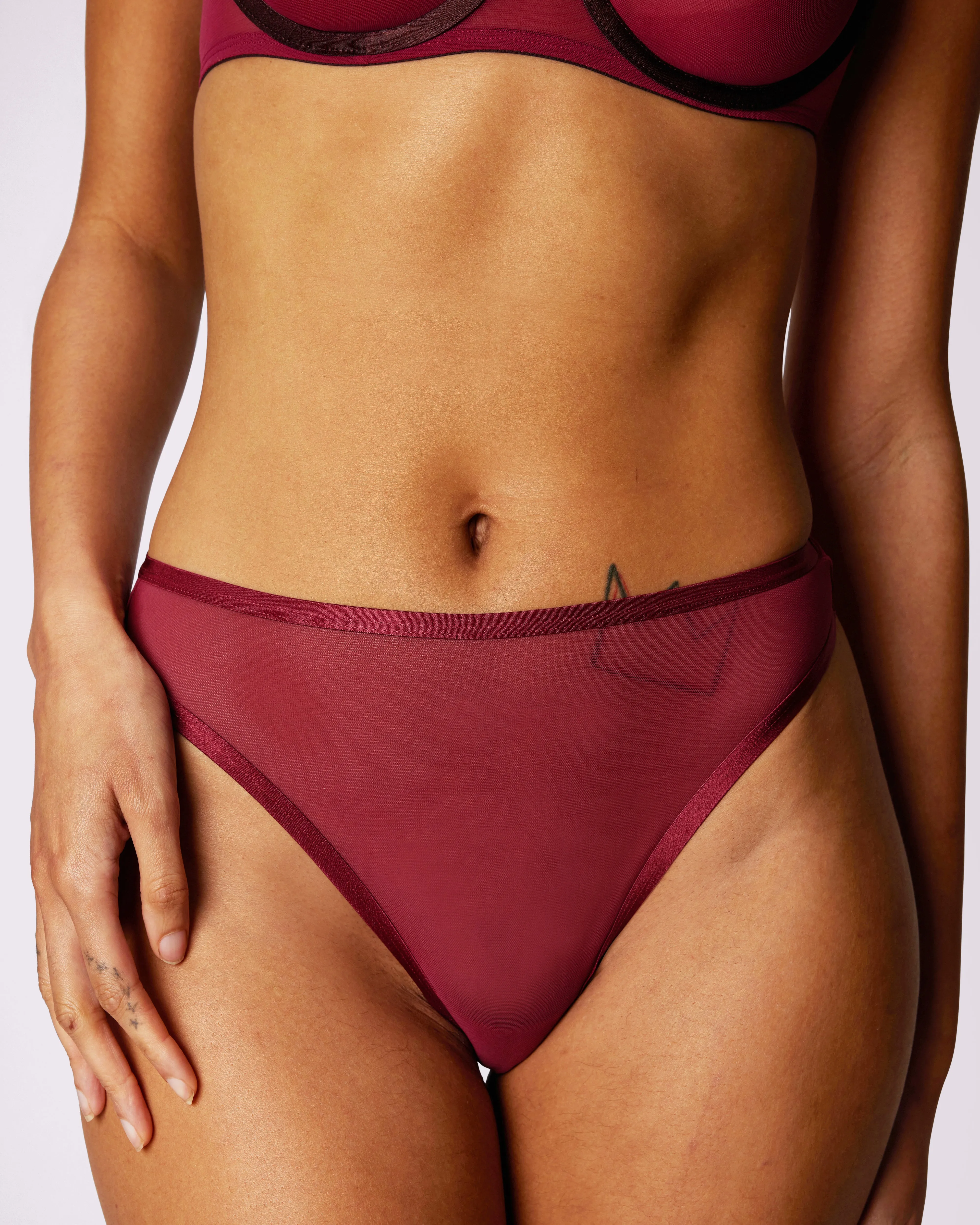 Silky Mesh High Cut Thong | Silky Mesh | Archive (Twilight) sold by Parade product image thumbnail 3
