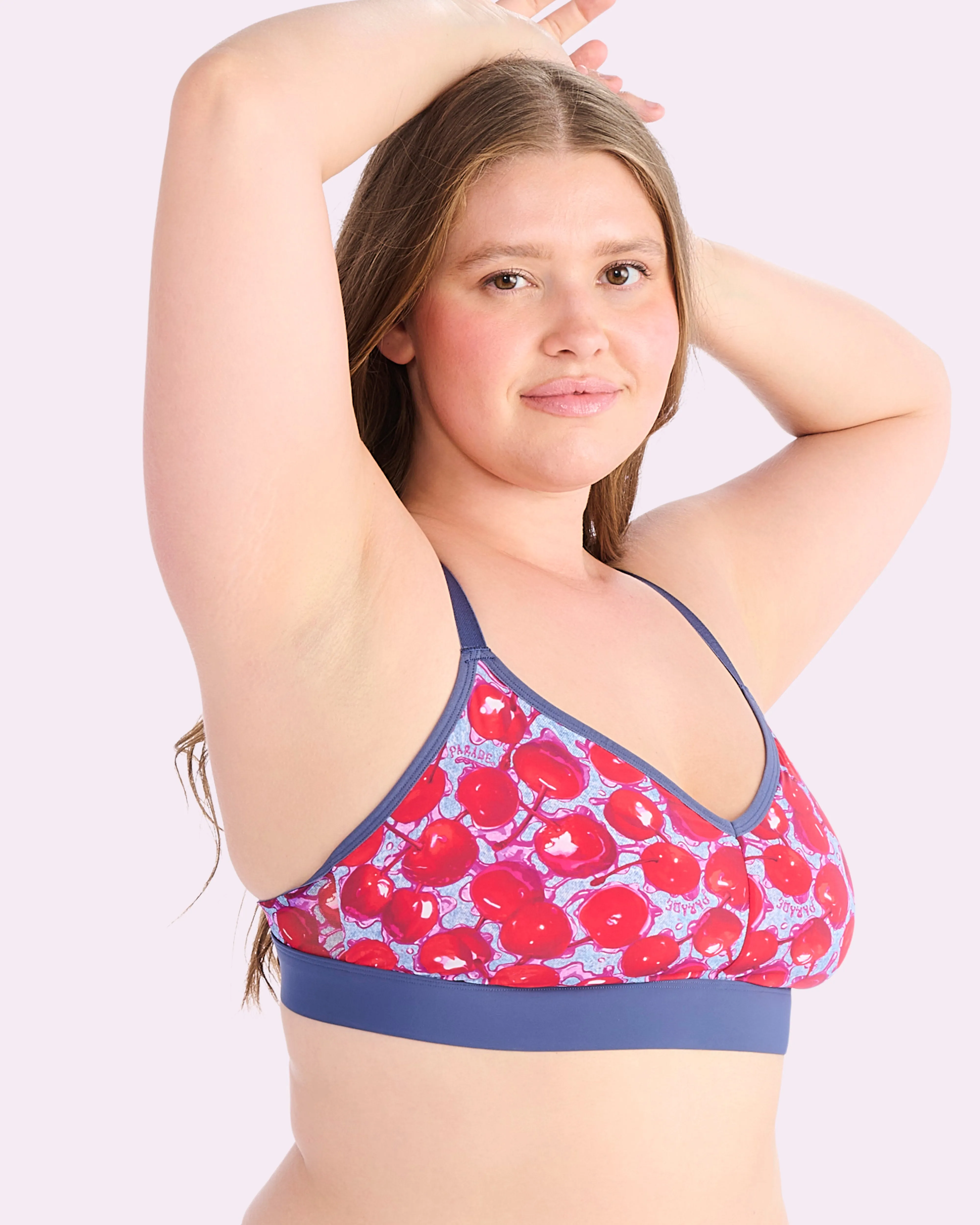 Re:Play New Triangle Bralette | Ultra-Soft Re:Play (Wet Cherries) sold by Parade product image thumbnail 4