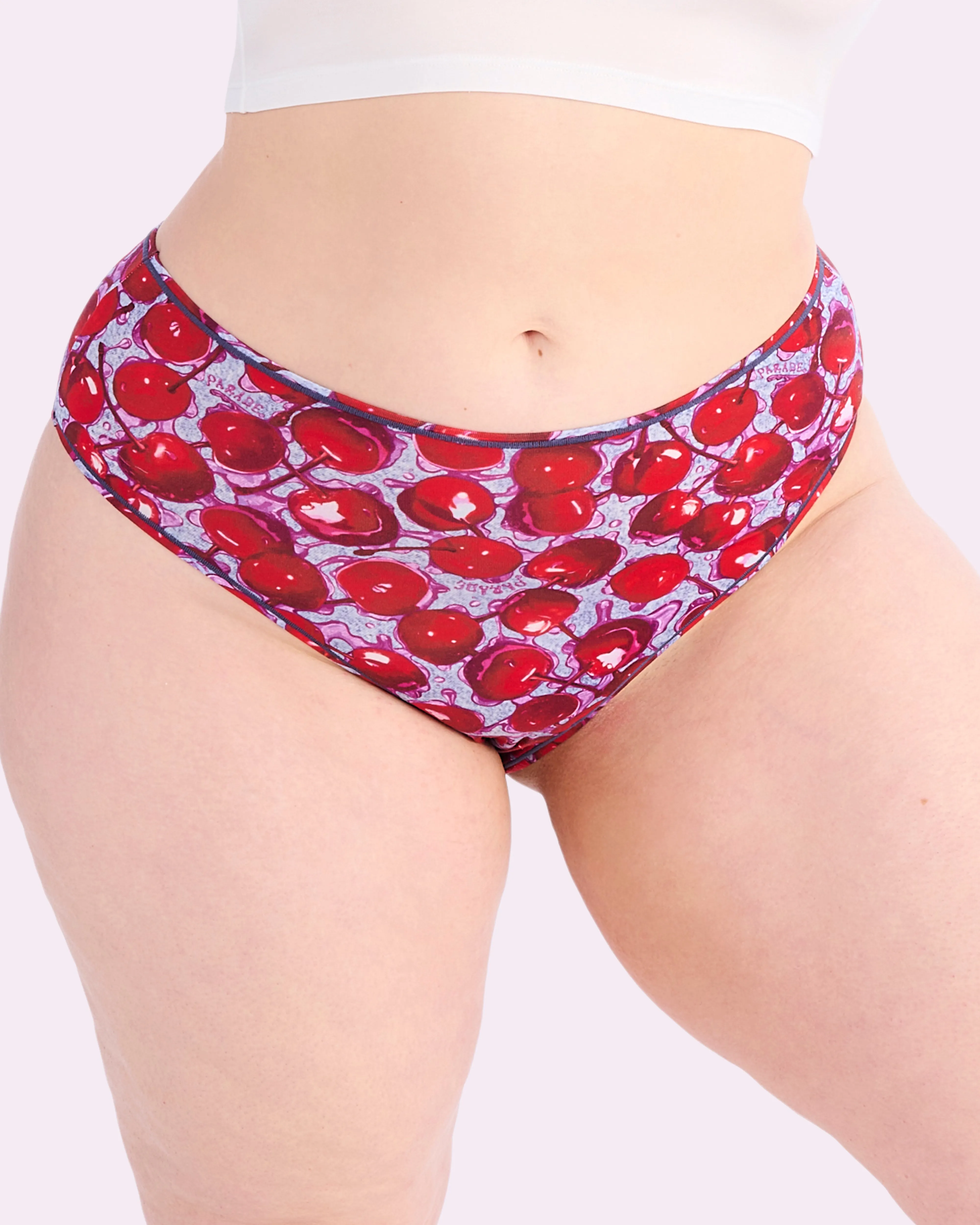 Vintage High Rise Brief | New:Cotton (Wet Cherries) sold by Parade