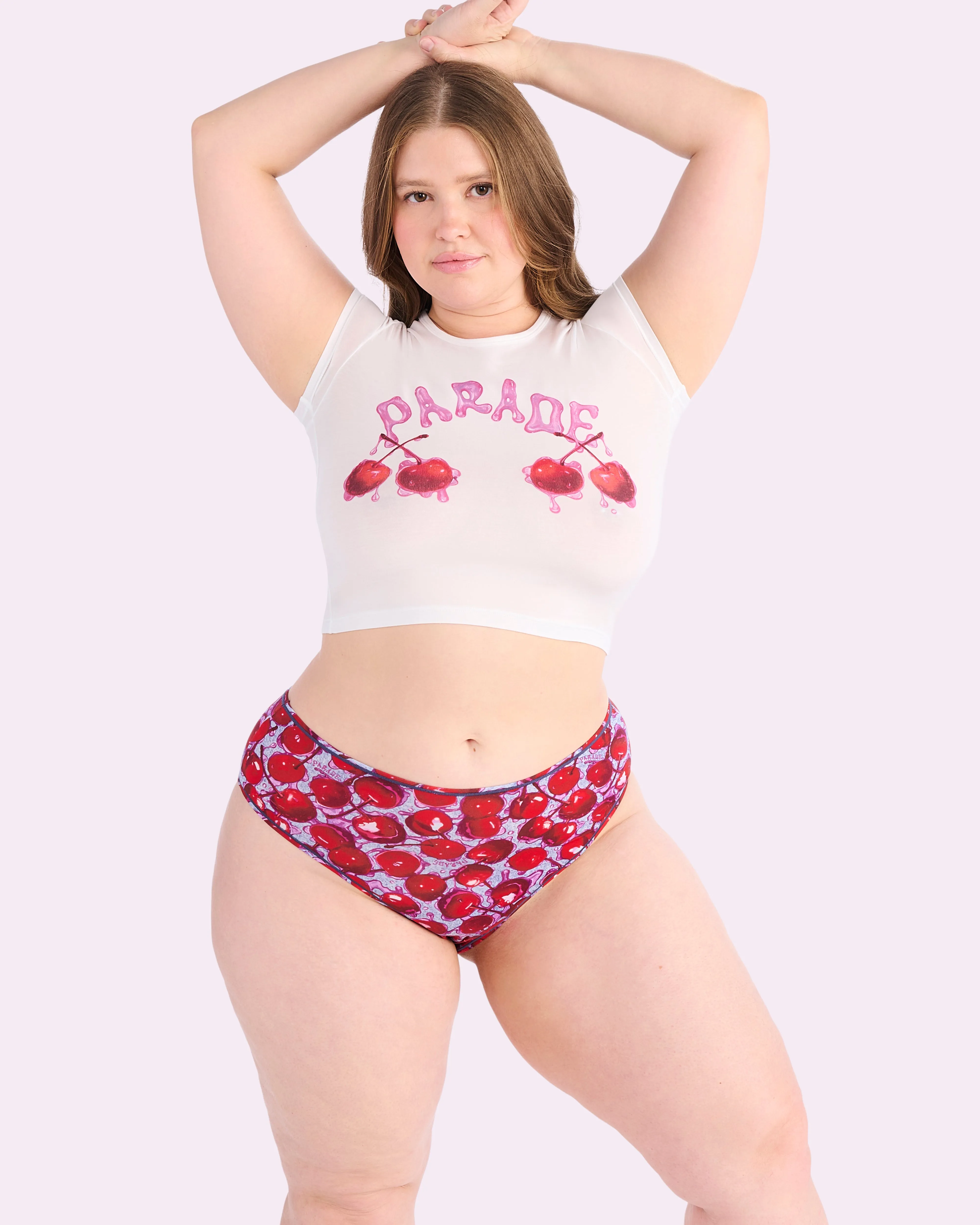 Vintage High Rise Brief | New:Cotton (Wet Cherries) sold by Parade product image thumbnail 4