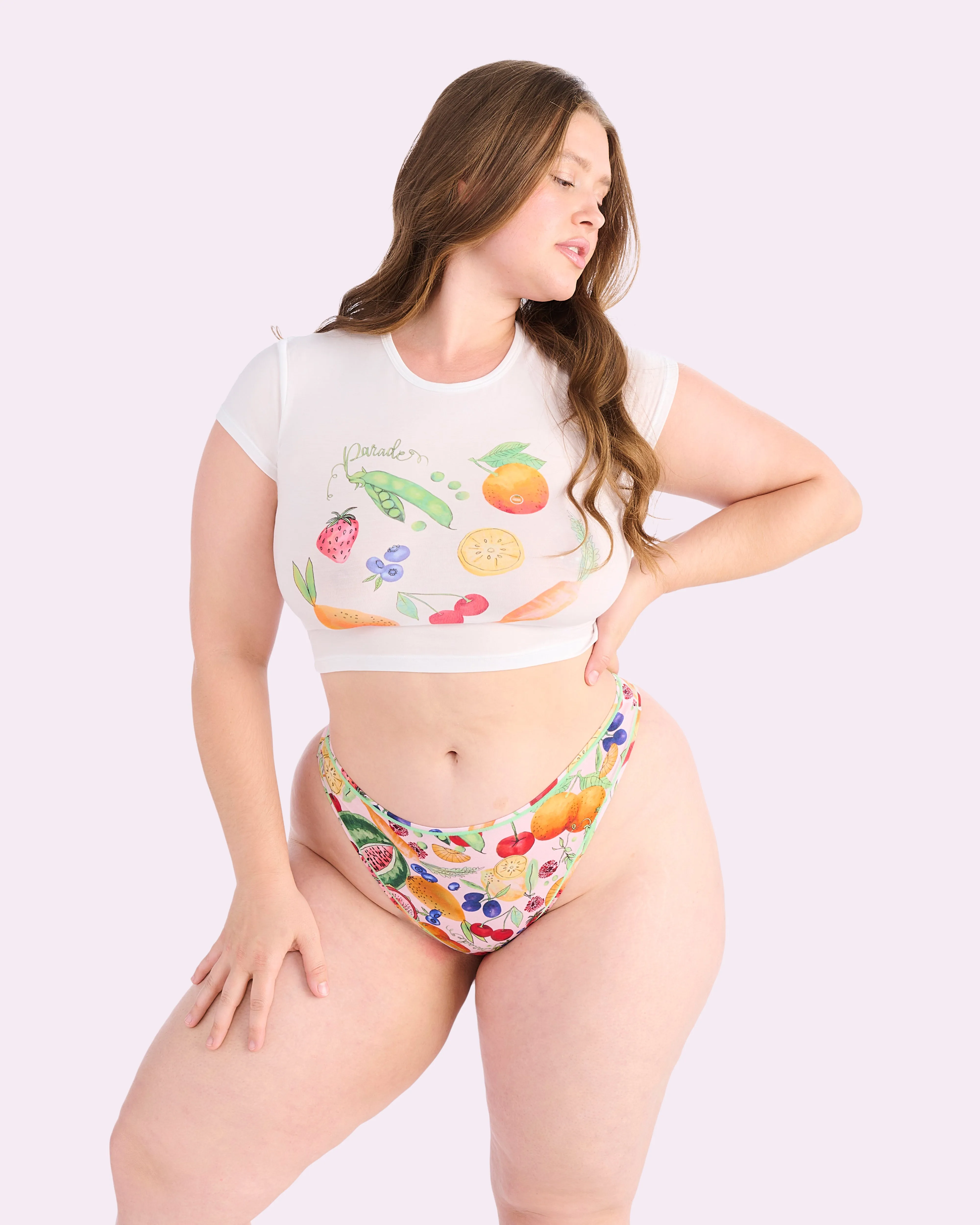 Ultra-Flattering High Rise Thong | New:Cotton (Farmer's Market) sold by Parade product image thumbnail 4
