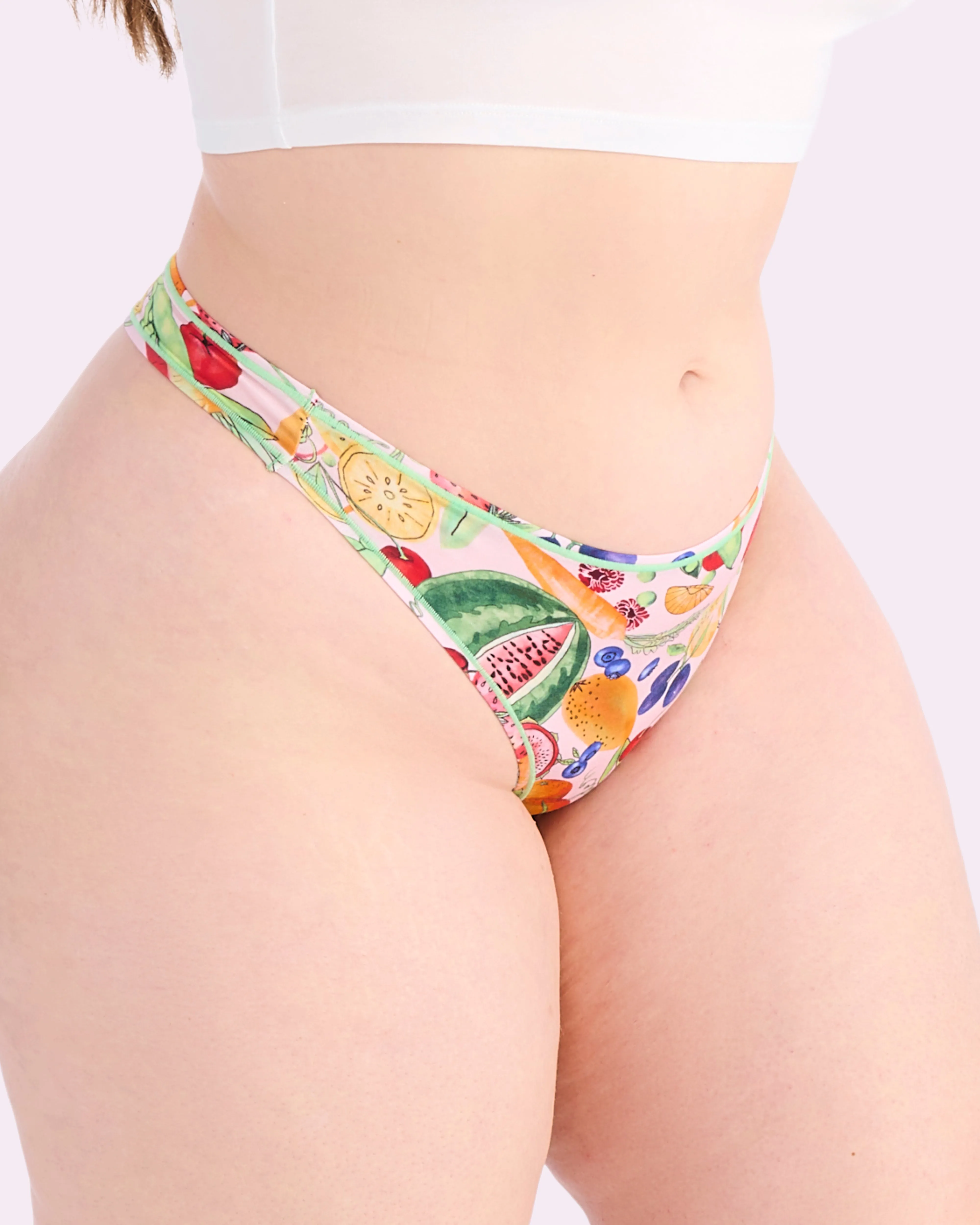 Ultra-Flattering High Rise Thong | New:Cotton (Farmer's Market) sold by Parade product image thumbnail 3