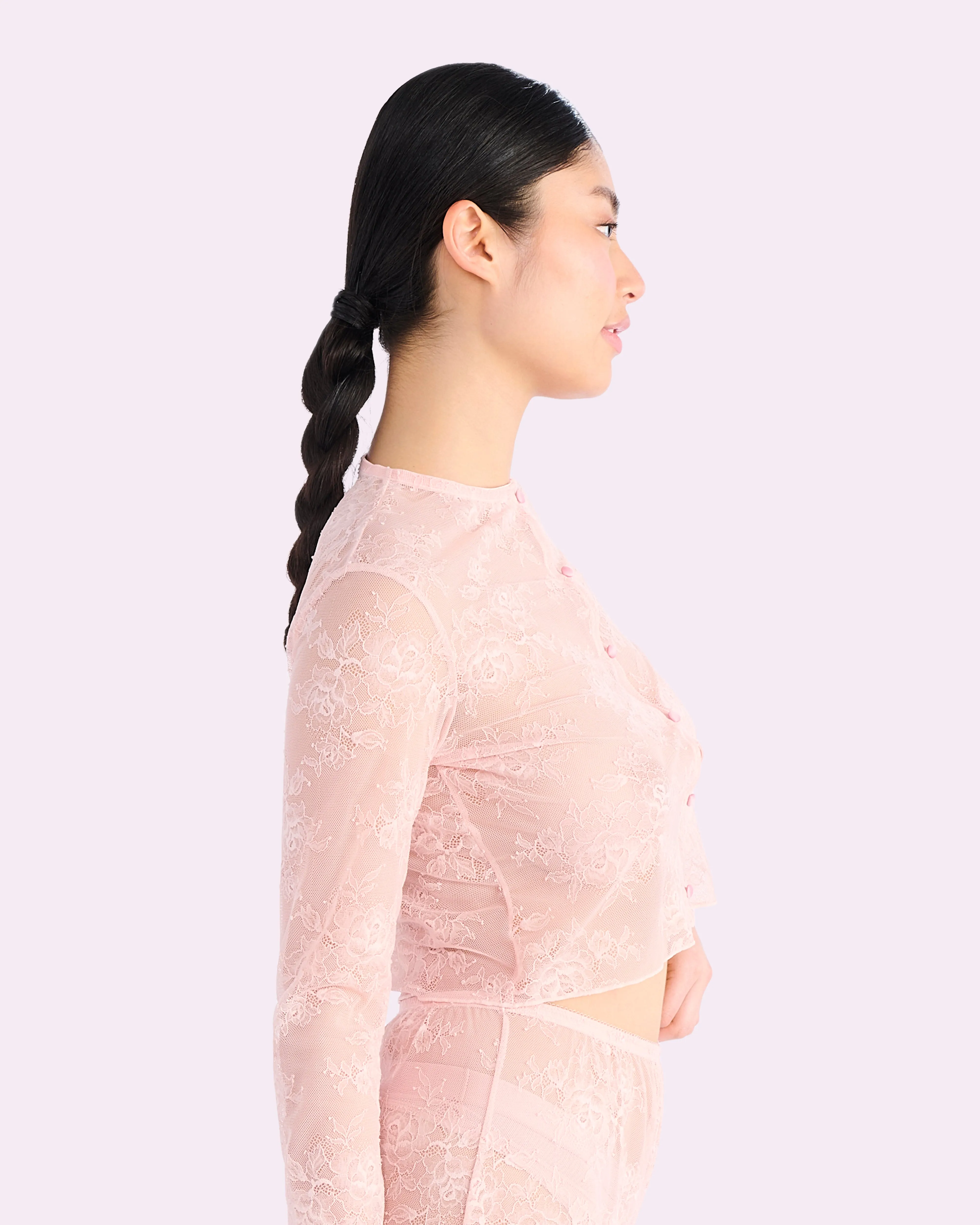 That Lace Cardigan | That Lace (Blushing Rose) sold by Parade product image thumbnail 3