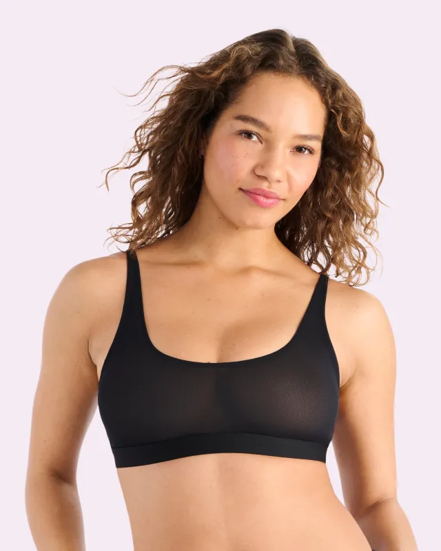 Silky Mesh Scoop Bralette | Silky Mesh (Eightball) sold by Parade