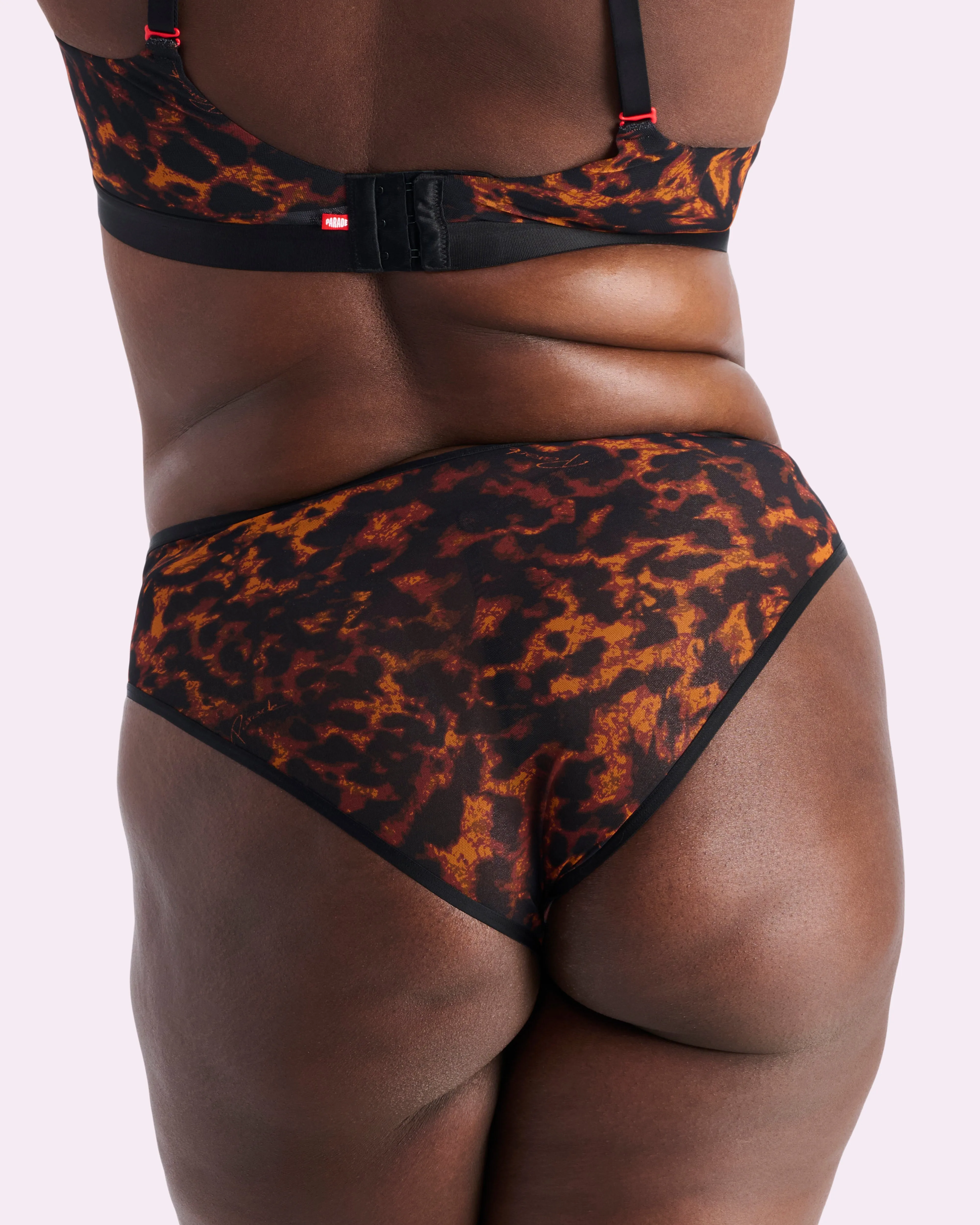 Silky Mesh High Rise Cheeky | Silky Mesh (Parade Leopard) sold by Parade product image thumbnail 2
