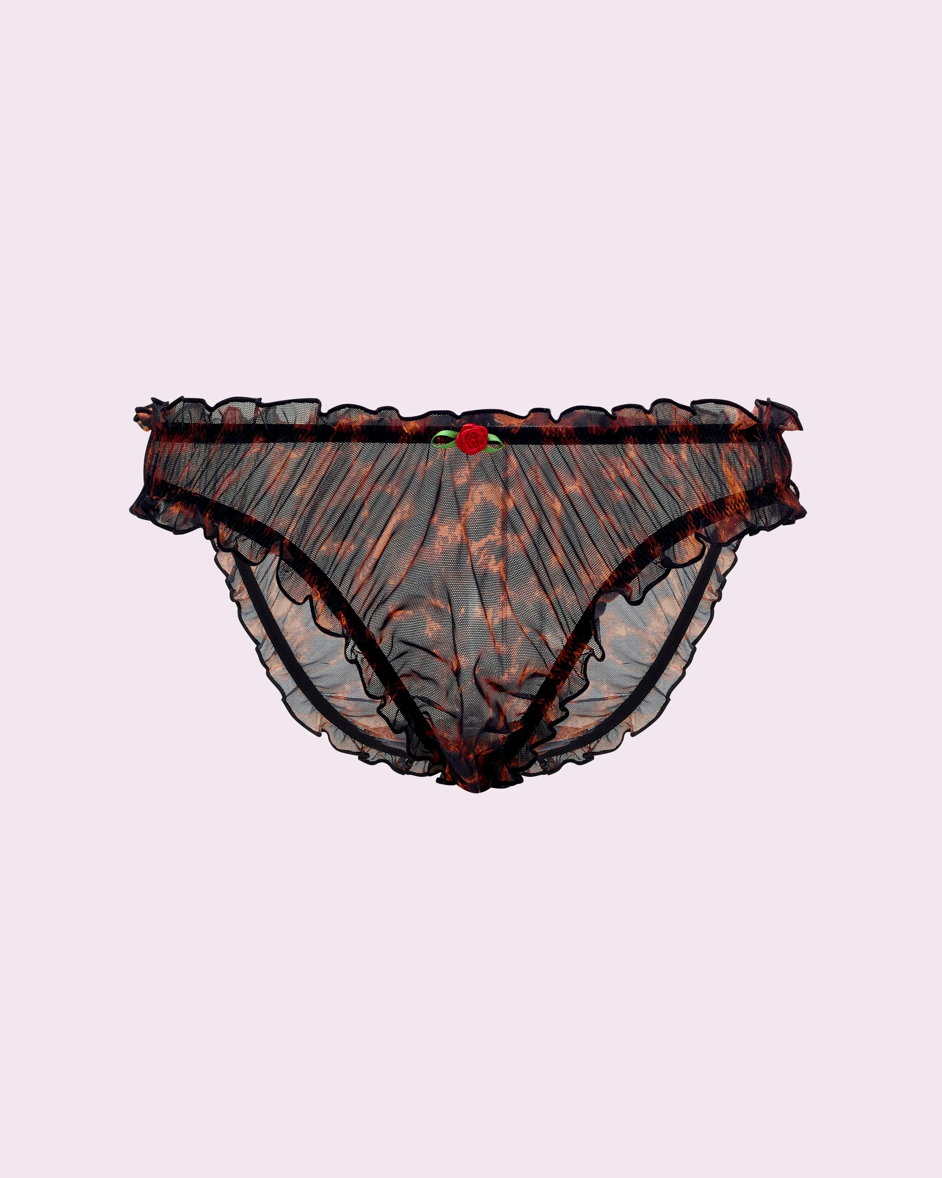 Silky Mesh Flutter Cheeky | Silky Mesh (Parade Leopard) sold by Parade product image thumbnail 5