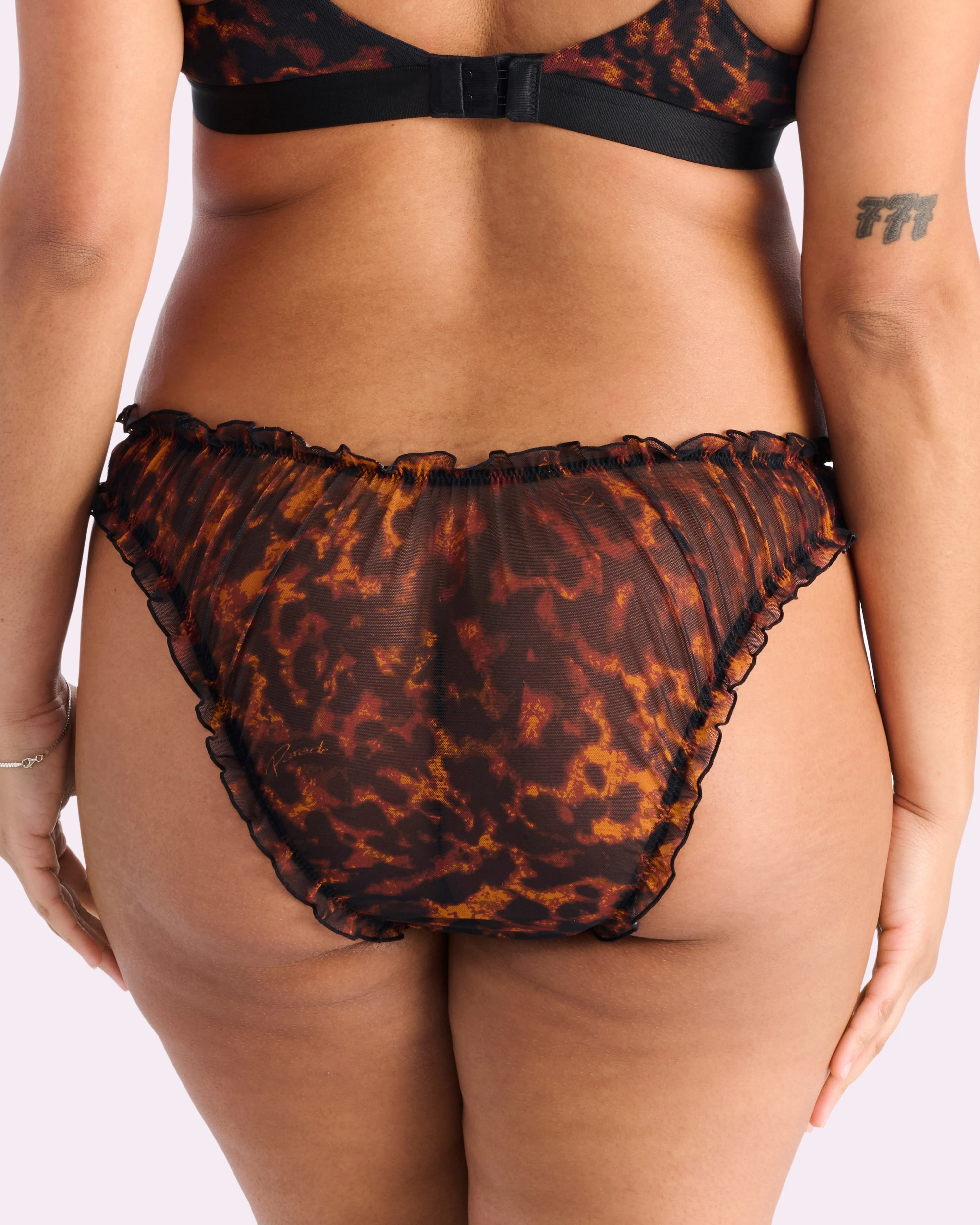 Silky Mesh Flutter Cheeky | Silky Mesh (Parade Leopard) sold by Parade product image thumbnail 2
