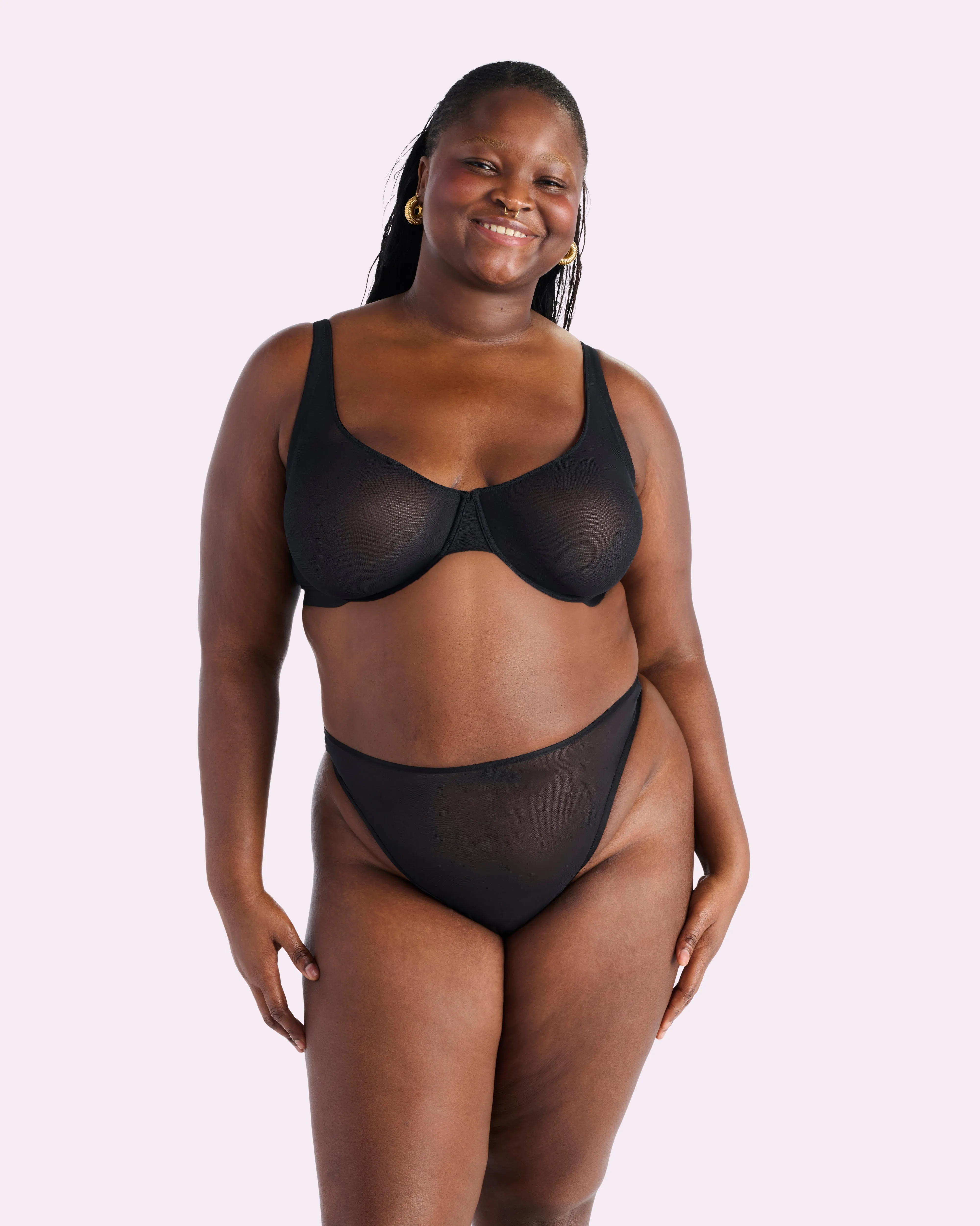 Silky Mesh High Cut Thong | Silky Mesh (Eightball) sold by Parade product image thumbnail 4